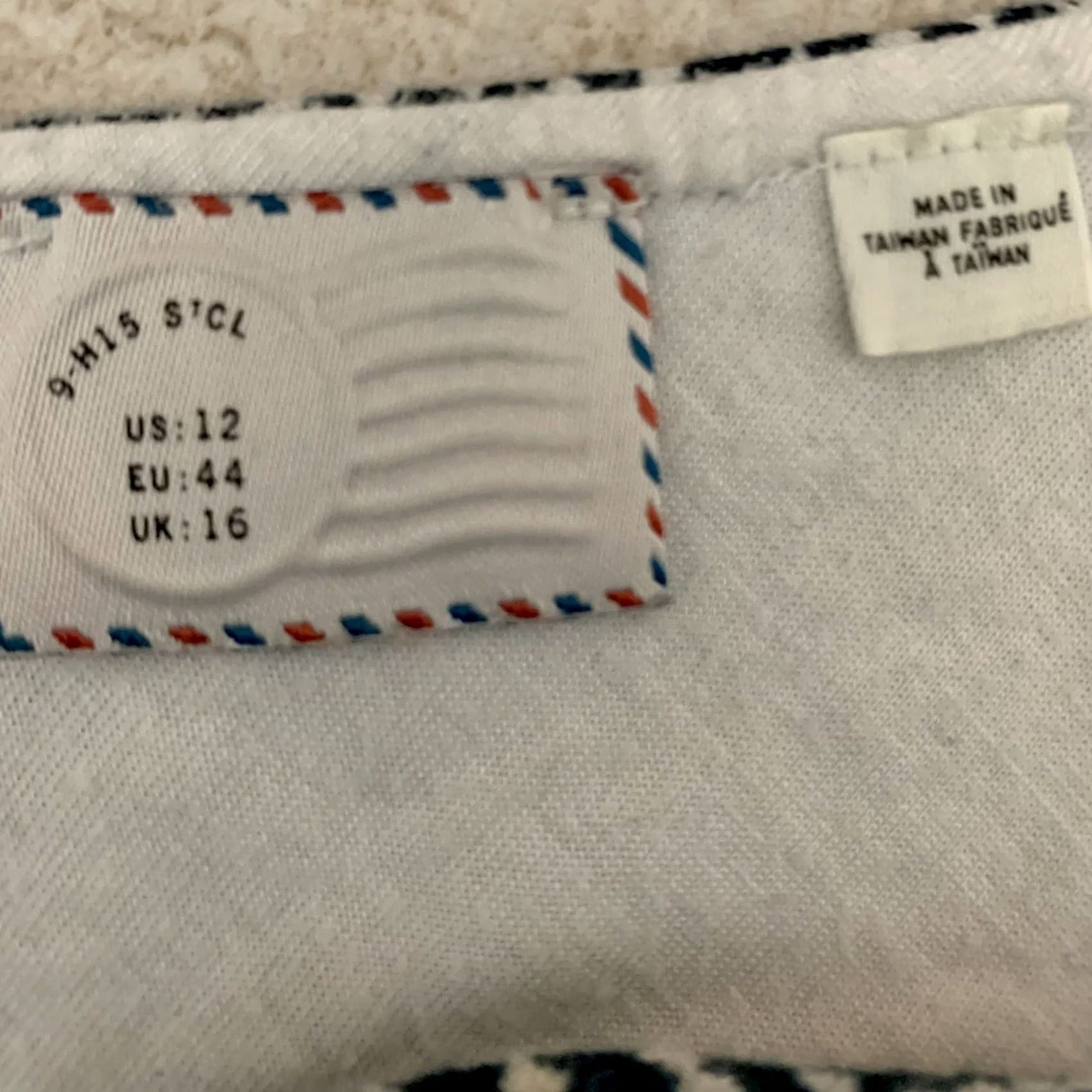 Anthropologie Anthropologie Geometric Stripe Halter Dress Size 12 Pockets Blue White Womens Size XL / US 12-14 / IT 48-50 - 7 Thumbnail