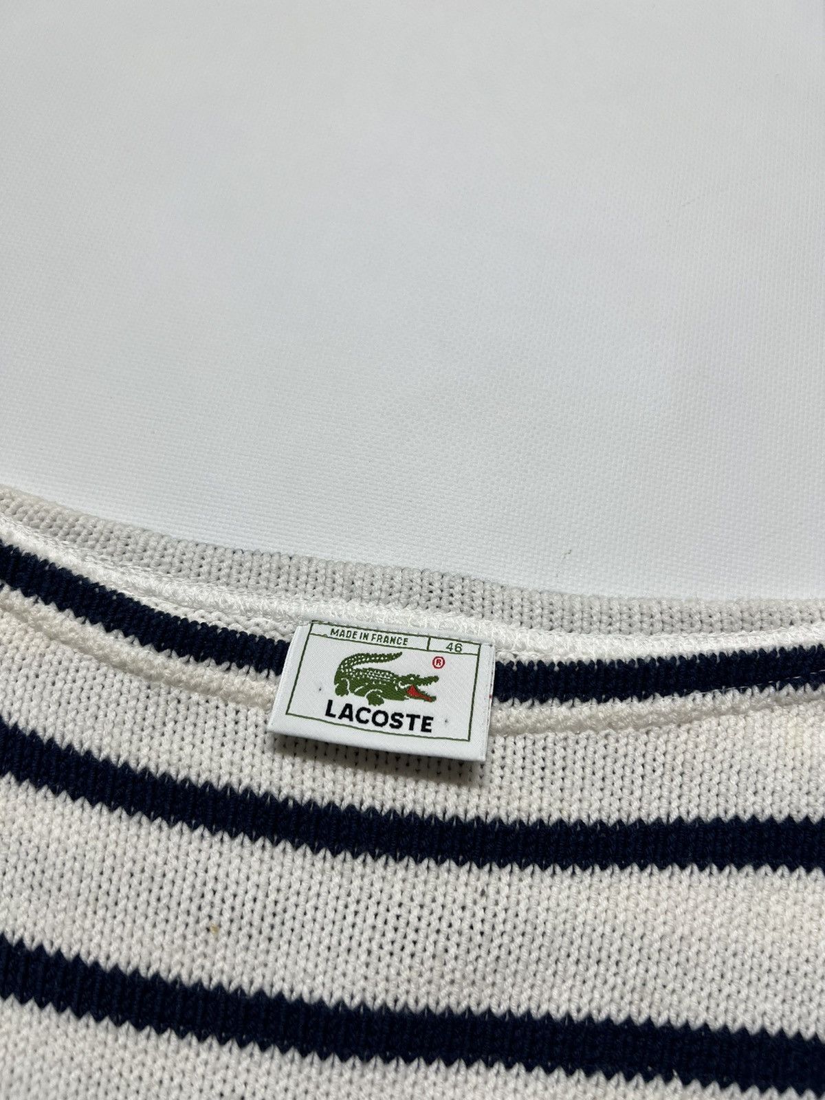 Lacoste × Vintage Vintage Y2k Lacoste Striped Oversized Sweater 90’s Size US M / EU 48-50 / 2 - 7 Thumbnail