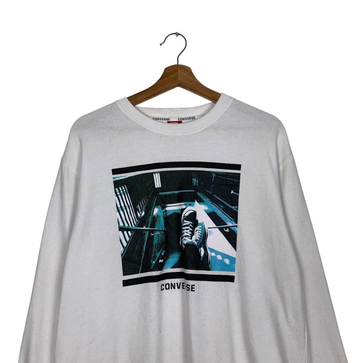 Converse CONVERSE Graphics Printed Crewneck Sweatshirt #1877-C82 Size US L / EU 52-54 / 3 - 2 Thumbnail