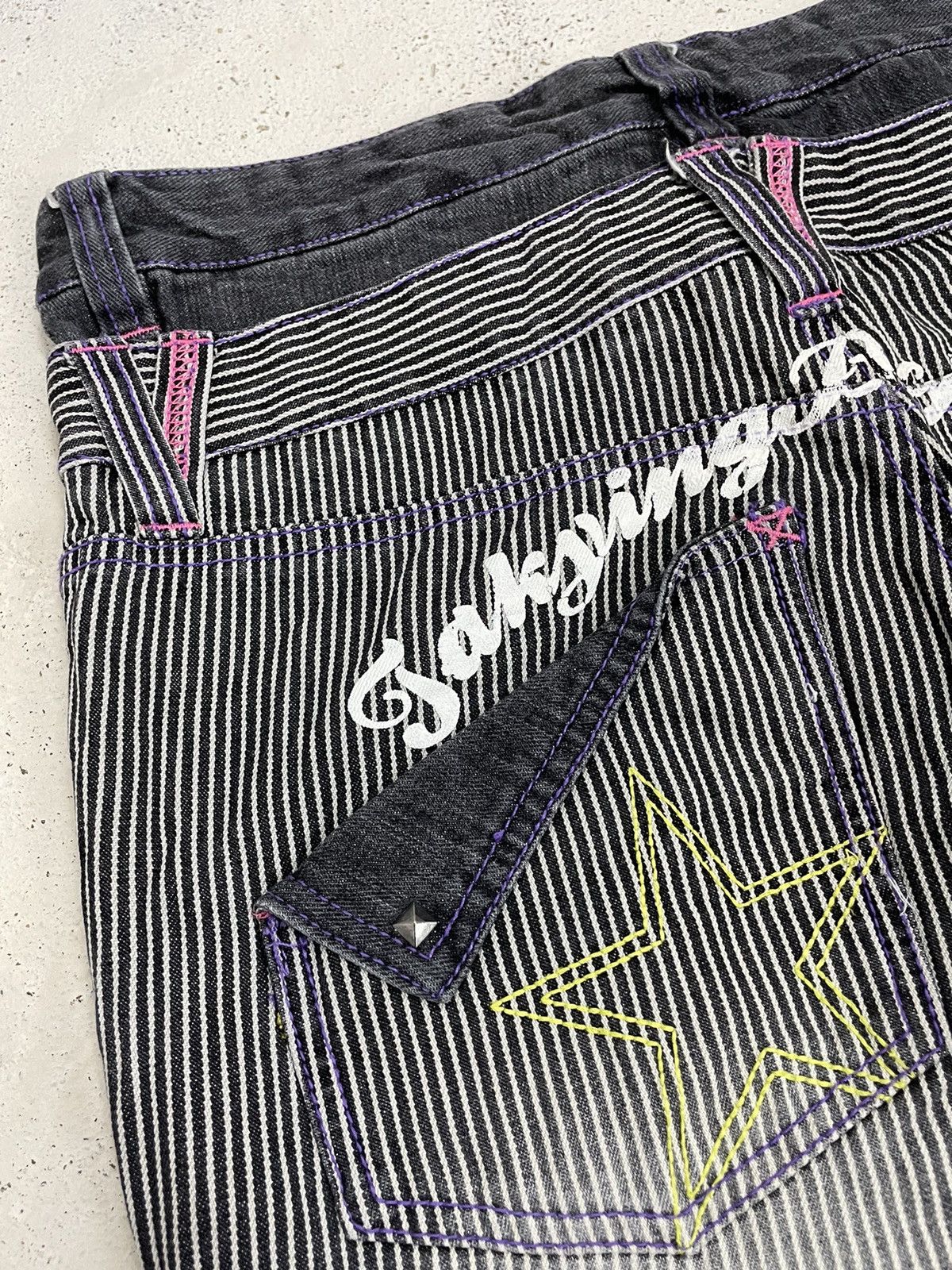 Hysteric Glamour × Japanese Brand Baby Gal Hickory Clone Devgru Y2K Surf Denim Size US 29 - 15 Thumbnail