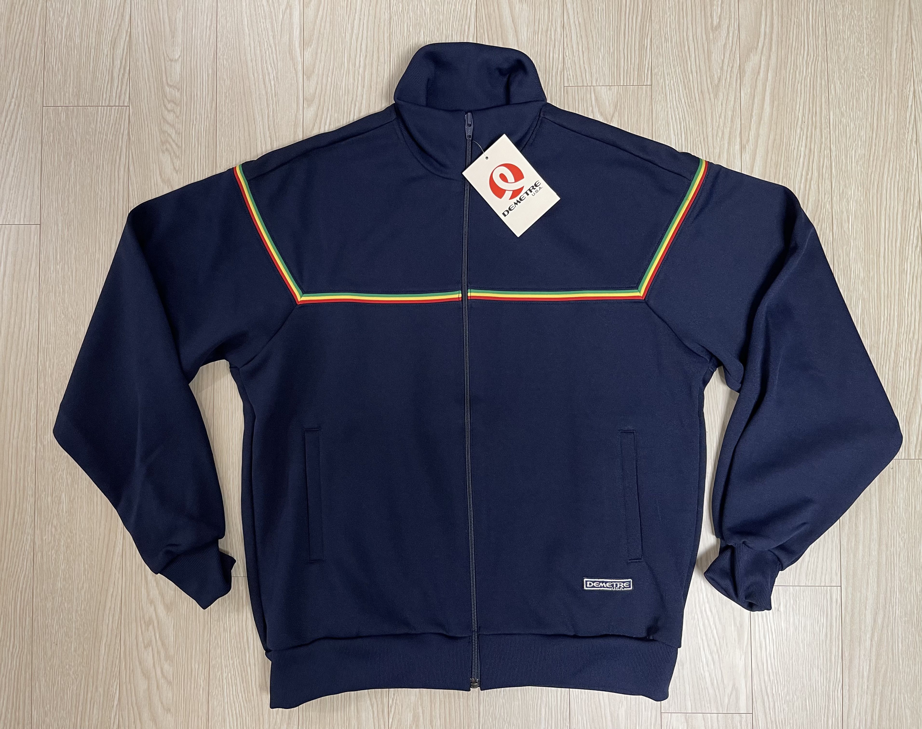 Japanese Brand DEMETRE USA Old 90’s Vintage Track Top Jacket Size US L / EU 52-54 / 3 - 1 Thumbnail
