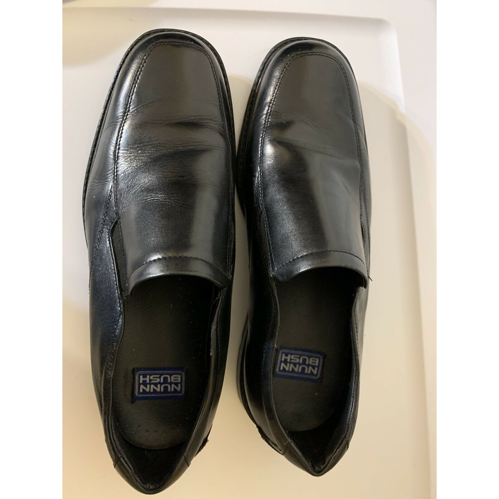 Nunn Bush NUNN BUSH Black Leather Slip On Dress Loafers Shoes 81115-00 Size US 9 / EU 42 - 5 Thumbnail