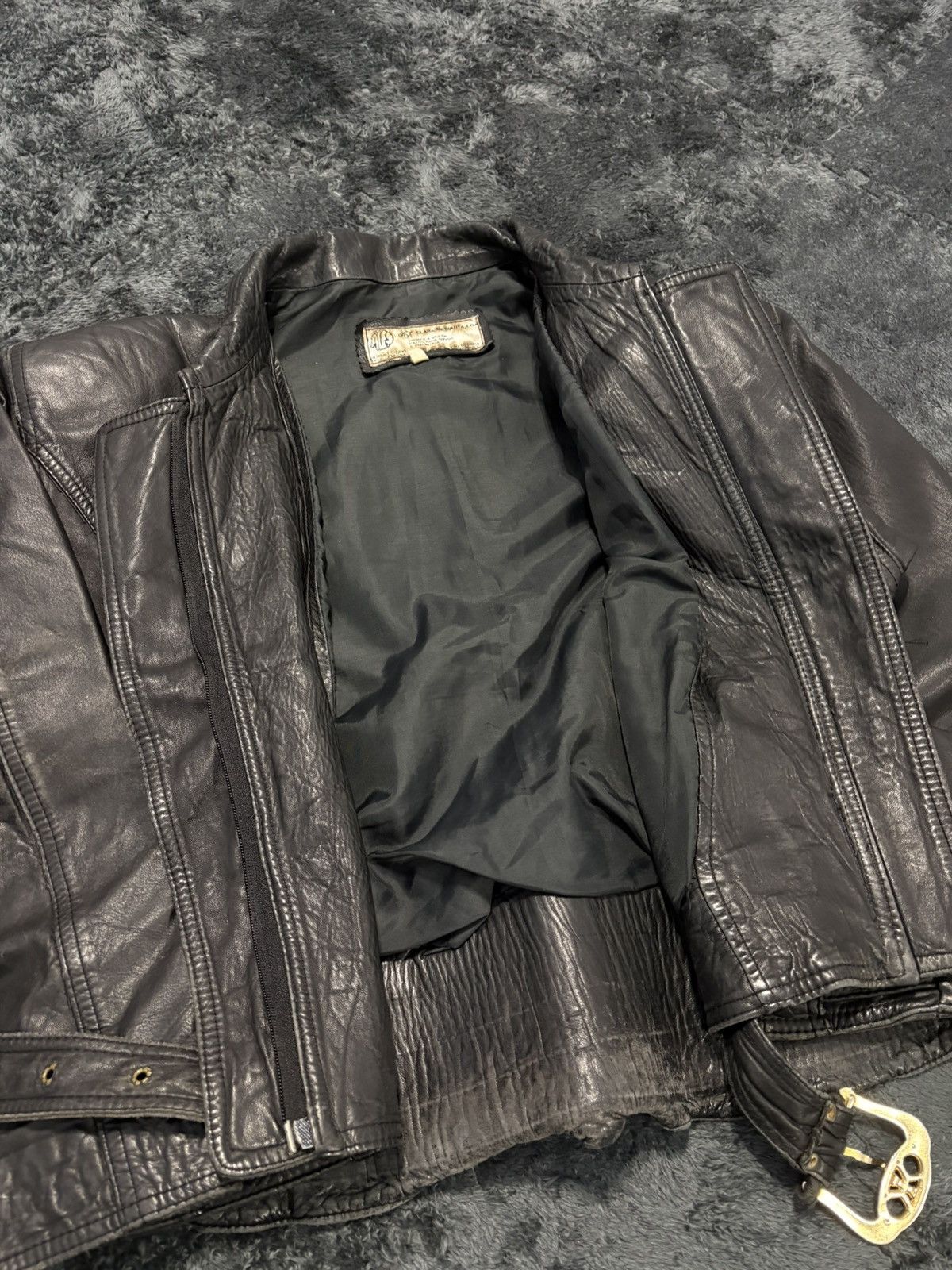 Vintage Cropped Leather Jacket