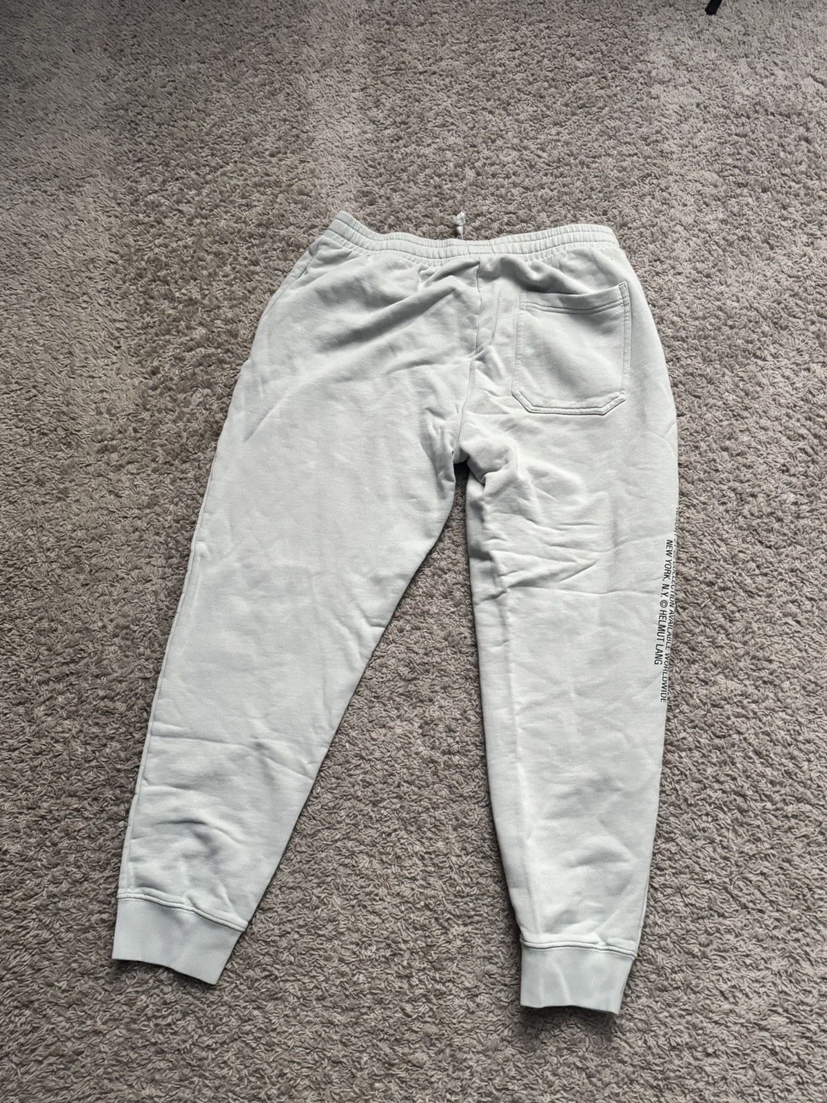 Helmut Lang Size XL Helmut Lang Sweatpants with graphic print. Baby Blue Size US 34 / EU 50 - 6 Thumbnail
