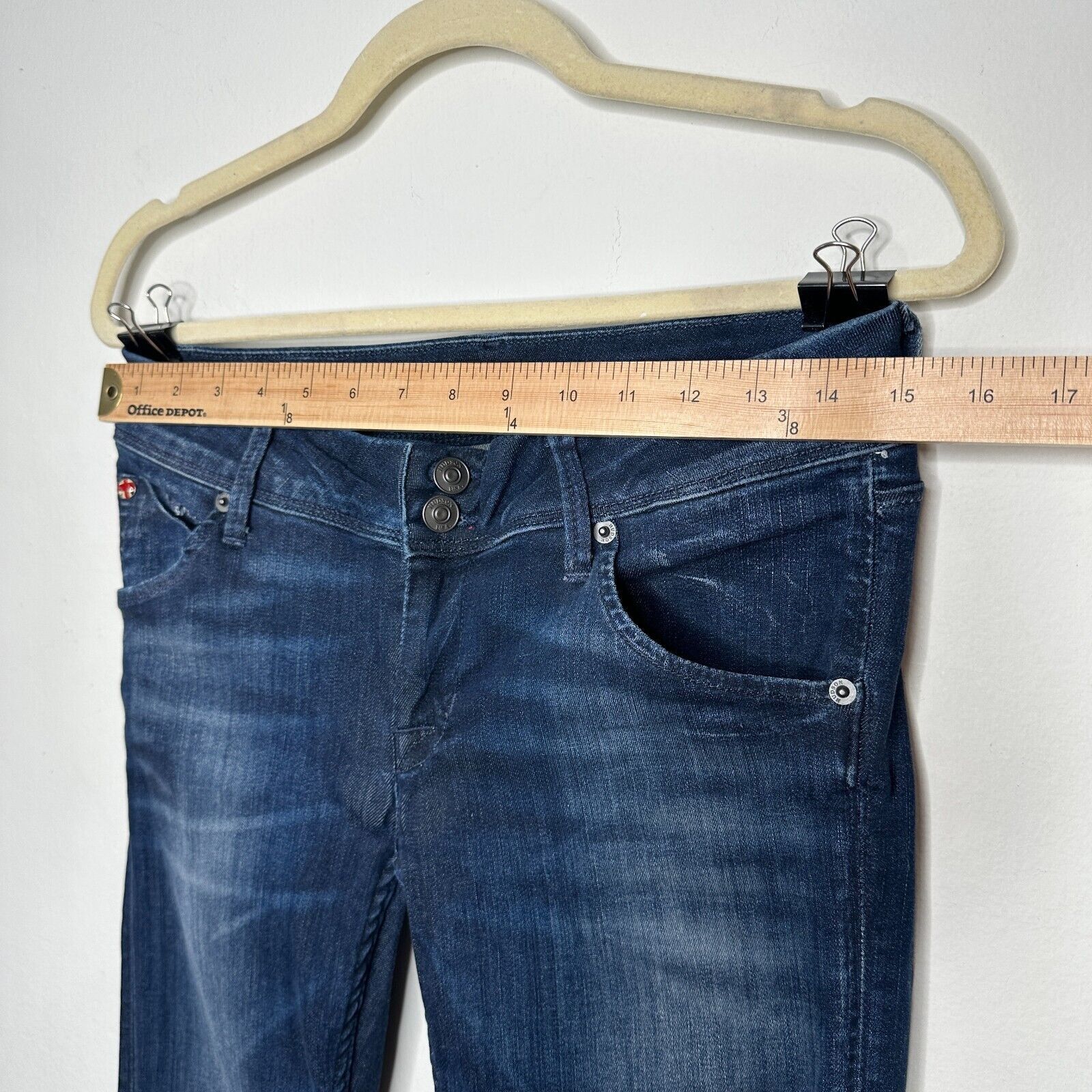 Hudson Hudson Collin Blue Wash Electric Clover Skinny Jeans 26 Size 26" / US 2 / IT 38 - 12 Thumbnail