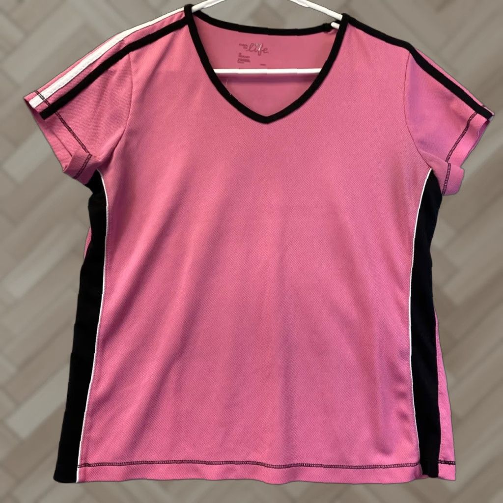 Alife Life T-Shirt Womens M V-Neck DuoDry Moisture Wicking Breathable Workout Size M / US 6-8 / IT 42-44 - 1 Thumbnail