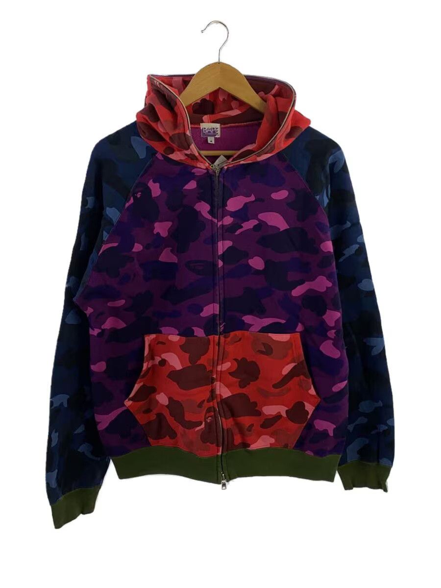 Bape A Bathing Ape Camouflage Cotton Zip Hoodie Multi Colour Size US M / EU 48-50 / 2 - 1 Thumbnail