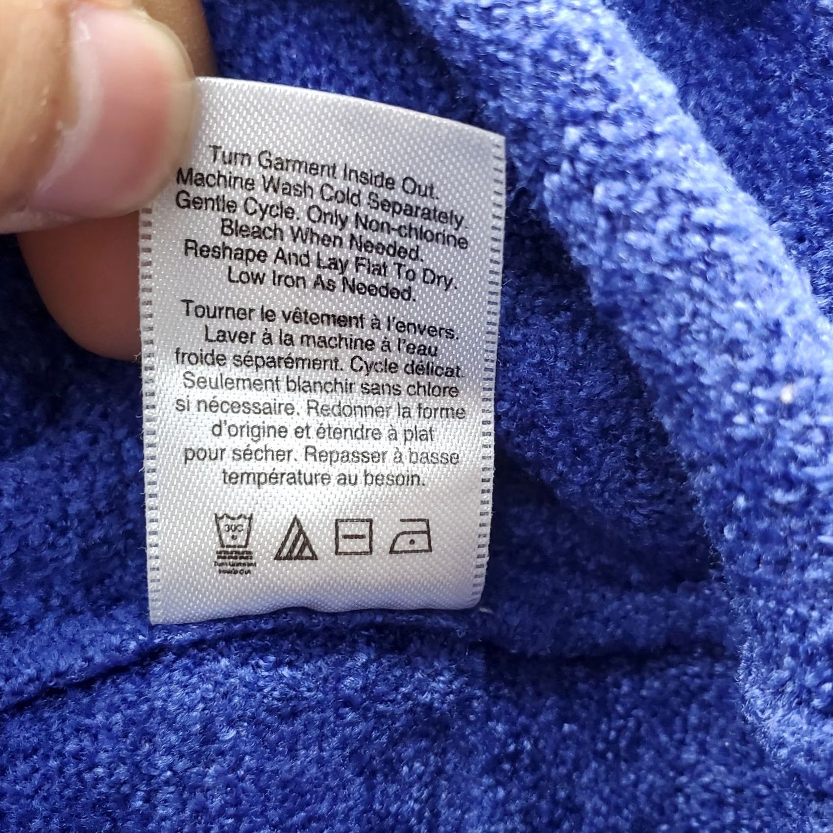 Coldwater Creek Coldwater Creek Womens Size 1X Blue Textured Fleece Sweatshirt Long Sleeve Pullover Crew Neck Shirt Size XL / US 12-14 / IT 48-50 - 7 Thumbnail