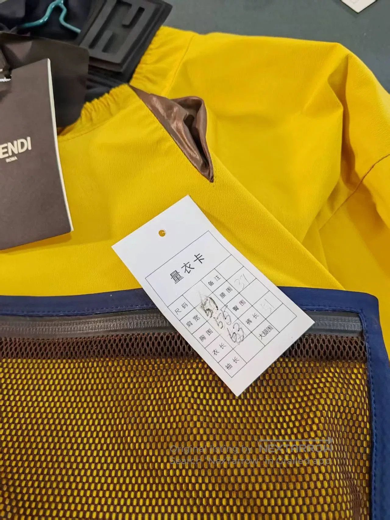 Fendi Fendi Yellow Windbreaker Jacket with Tags. Size US M / EU 48-50 / 2 - 9 Thumbnail