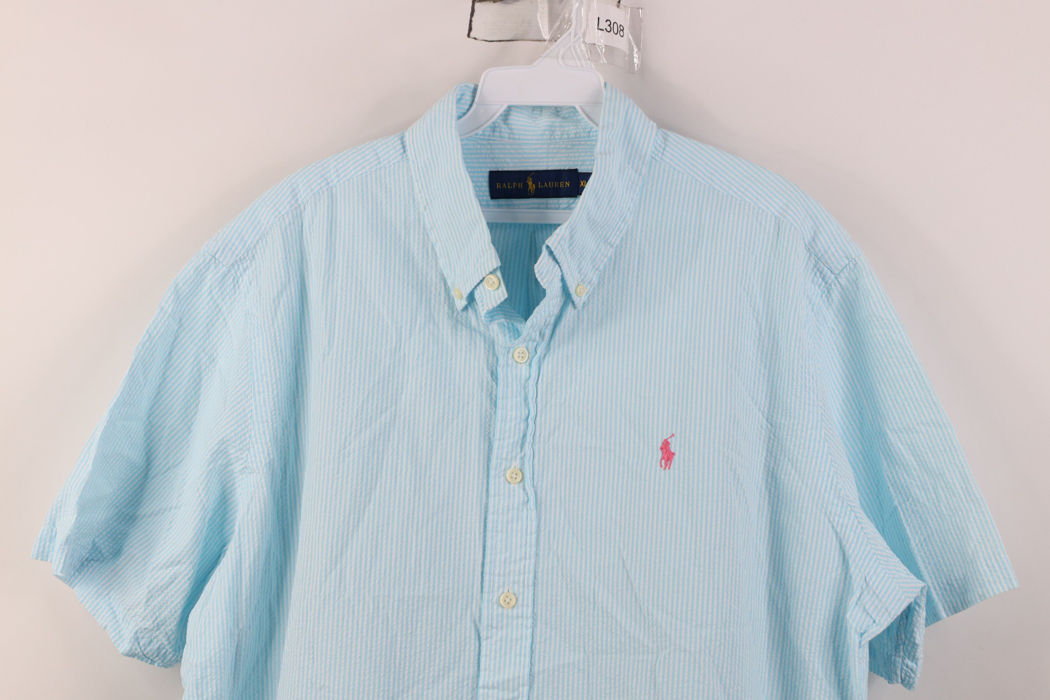 Polo Ralph Lauren Vintage Y2K Ralph Lauren Short Sleeve Button Down Shirt Size US XL / EU 56 / 4 - 2 Thumbnail
