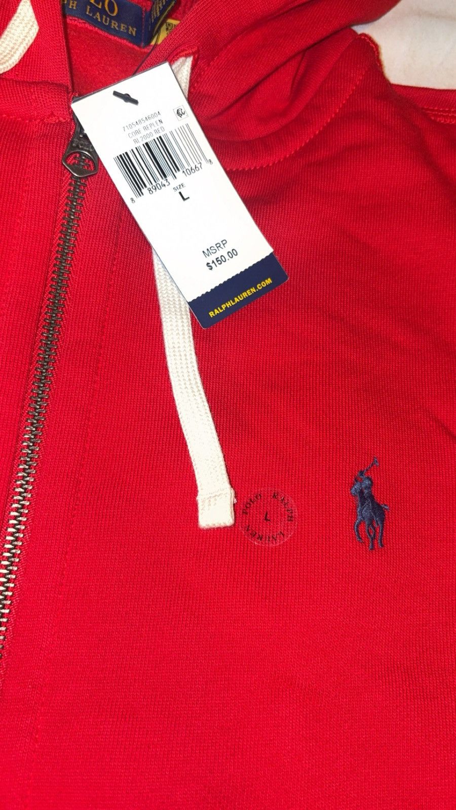 Polo Ralph Lauren Selling Red and Black Polo Zip Up Size US L / EU 52-54 / 3 - 2 Thumbnail