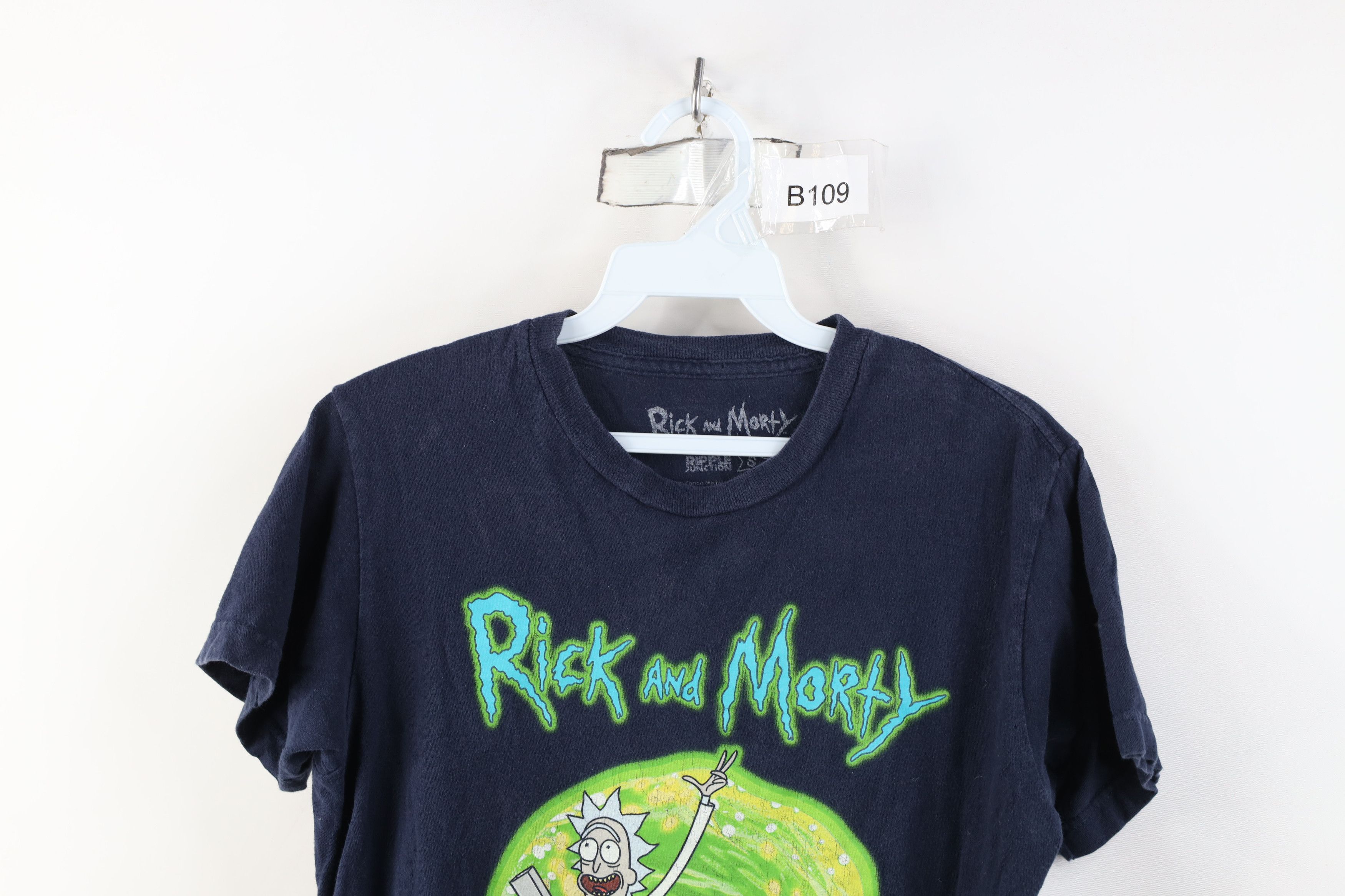 Vintage Y2K Rick and Morty Cartoon Short Sleeve T-Shirt Blue Size S / US 4 / IT 40 - 2 Thumbnail
