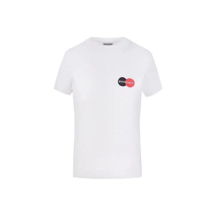 Balenciaga Balenciaga Logo Print Casual Short Sleeve Top 0079-2507 Size S / US 4 / IT 40 - 1 Thumbnail