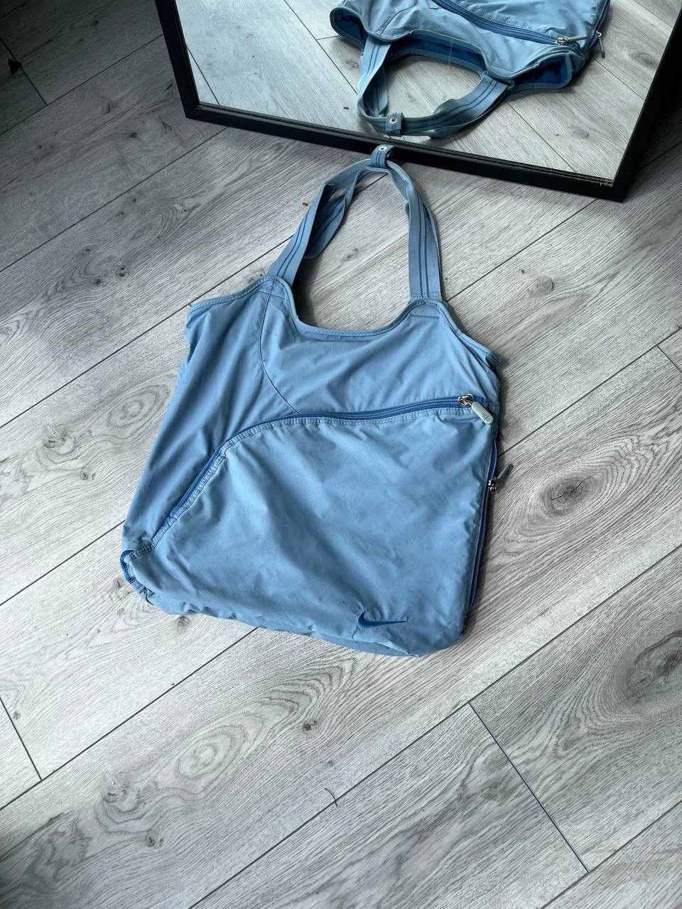 Nike Vintage Nike Swoosh Baby Blue Bag Os Size ONE SIZE - 2 Thumbnail