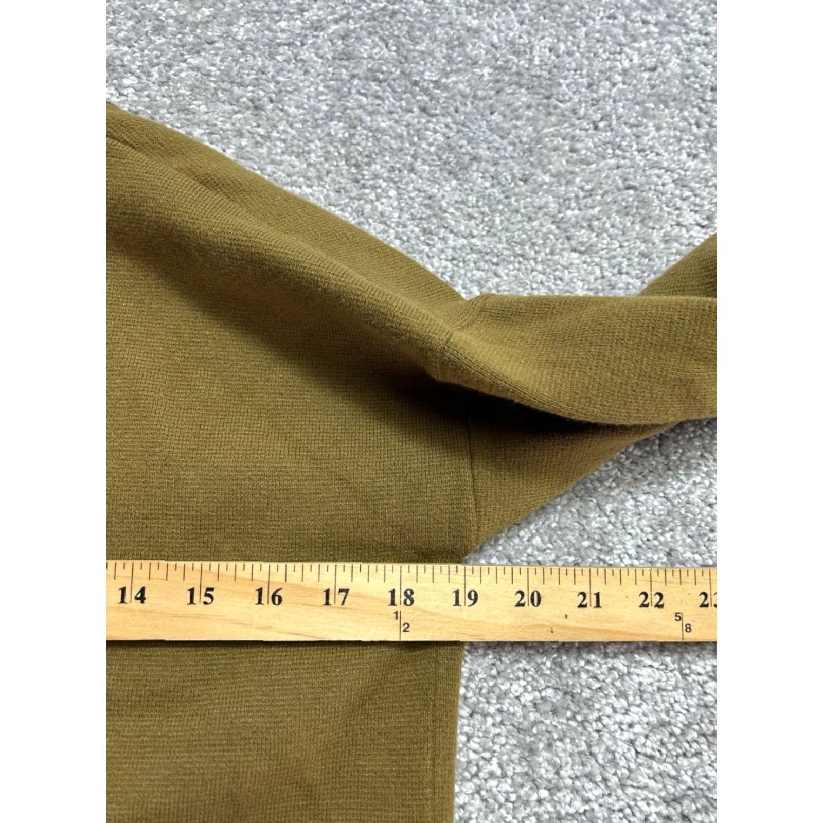 Madewell Madewell Miller Cardigan Womens XS Green Cotton Tight Knit Plunge V Neck Size XS / US 0-2 / IT 36-38 - 7 Thumbnail