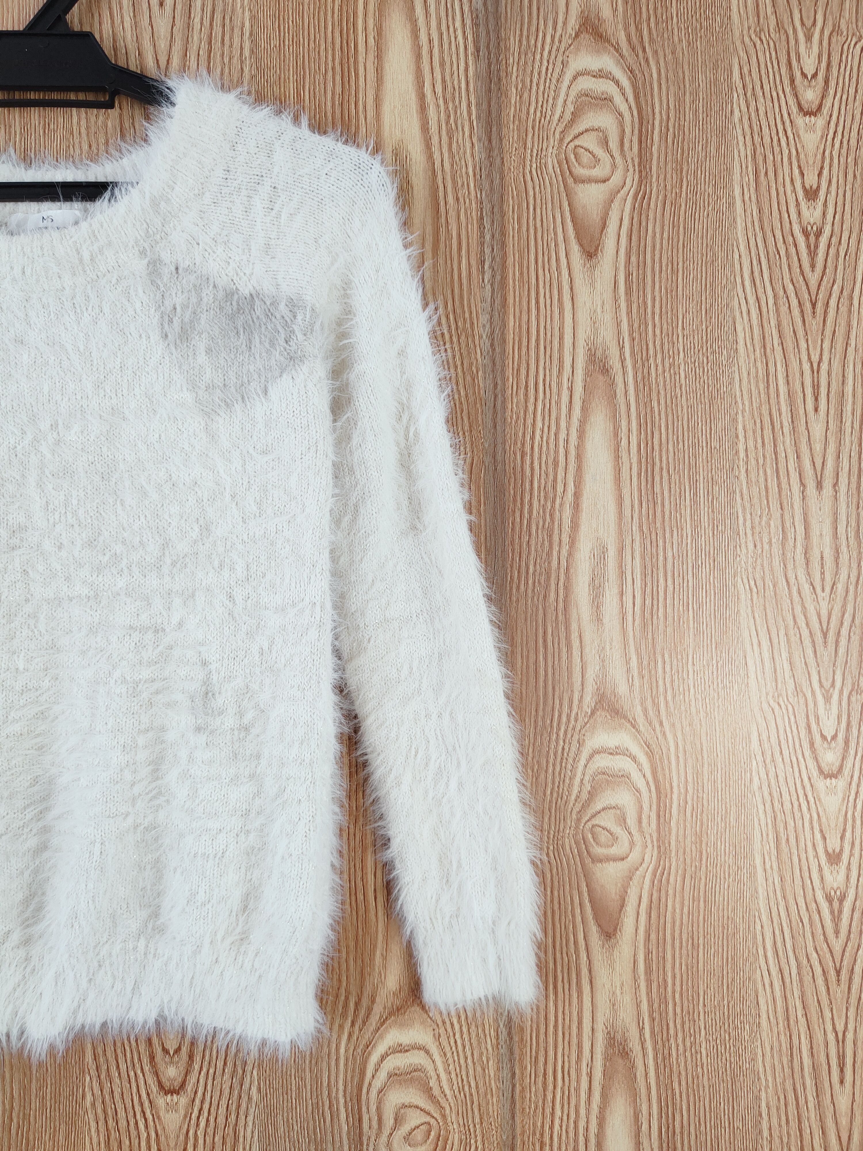 Japanese Brand × Vintage MS Cream Fur Mohair Knitwear Size M / US 6-8 / IT 42-44 - 5 Thumbnail