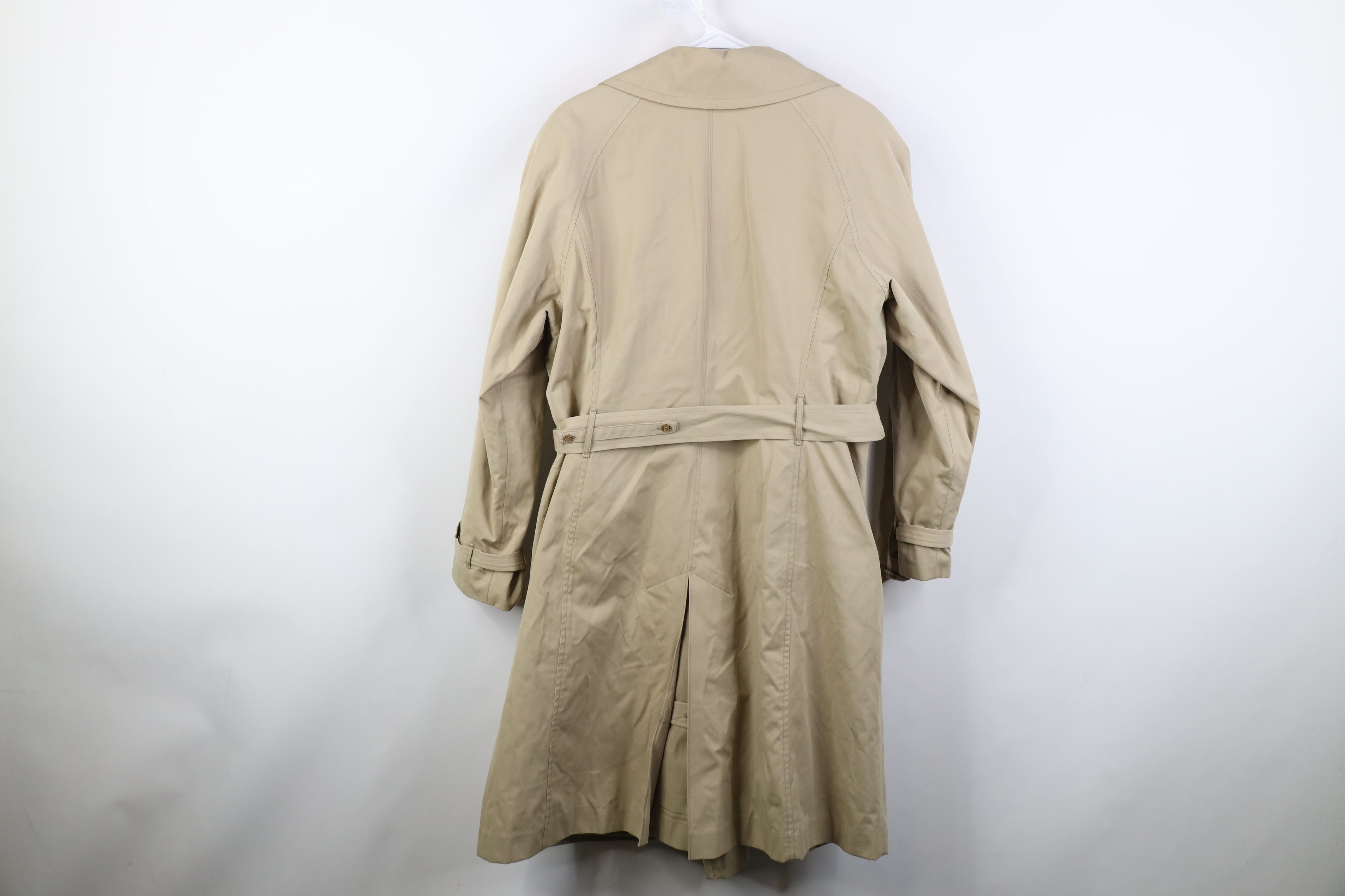 Vintage Vintage 90s Y2K Streetwear Trench Coat Rain Jacket Beige Size XL / US 12-14 / IT 48-50 - 13 Thumbnail