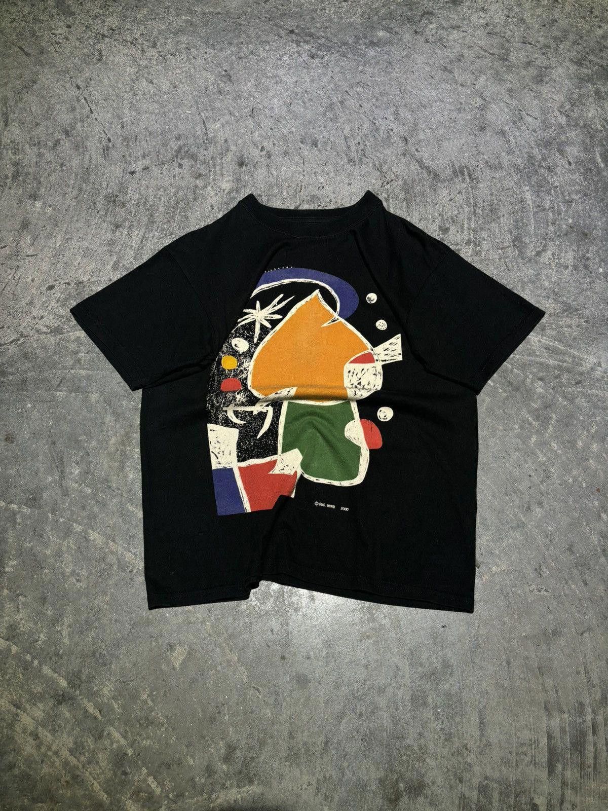 Vintage Vintage 2000 Joan Miro Art Tee Size US M / EU 48-50 / 2 - 2 Thumbnail