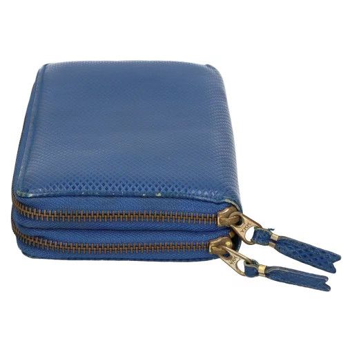 Comme des Garcons Wallet Round Zipper Long Blue Size ONE SIZE - 3 Thumbnail
