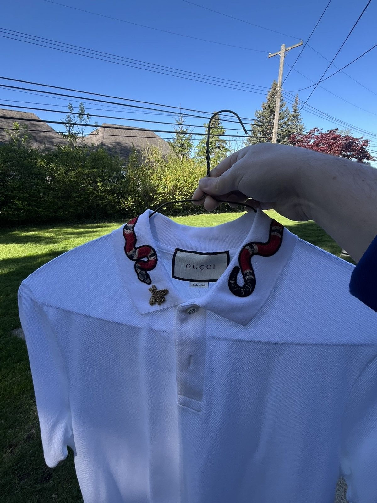 Gucci Gucci King Snake Polo Size US XXL / EU 58 / 5 - 7 Thumbnail
