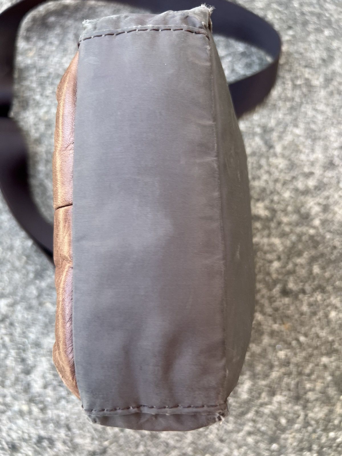 Vintage × Yohji Yamamoto Vintage Yohji Yamamoto Y’saccs Hybrid Patina Leather Wax Bag Size ONE SIZE - 12 Thumbnail