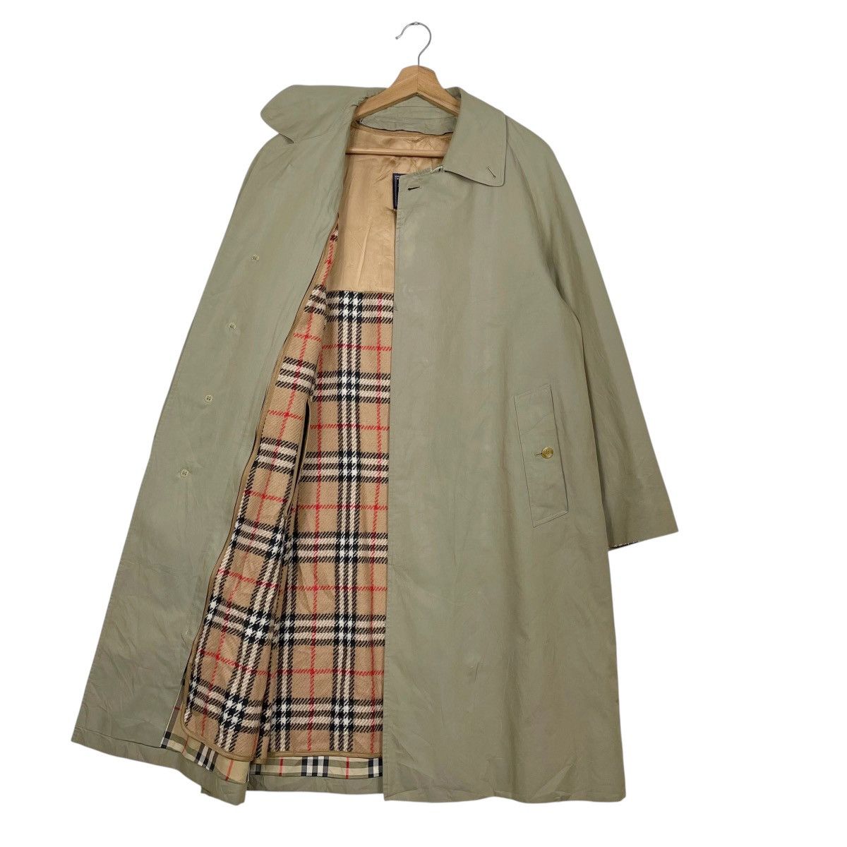 Burberry Vintage Burberrys Shearford Nova Check Trench Coat Size US M / EU 48-50 / 2 - 1 Thumbnail