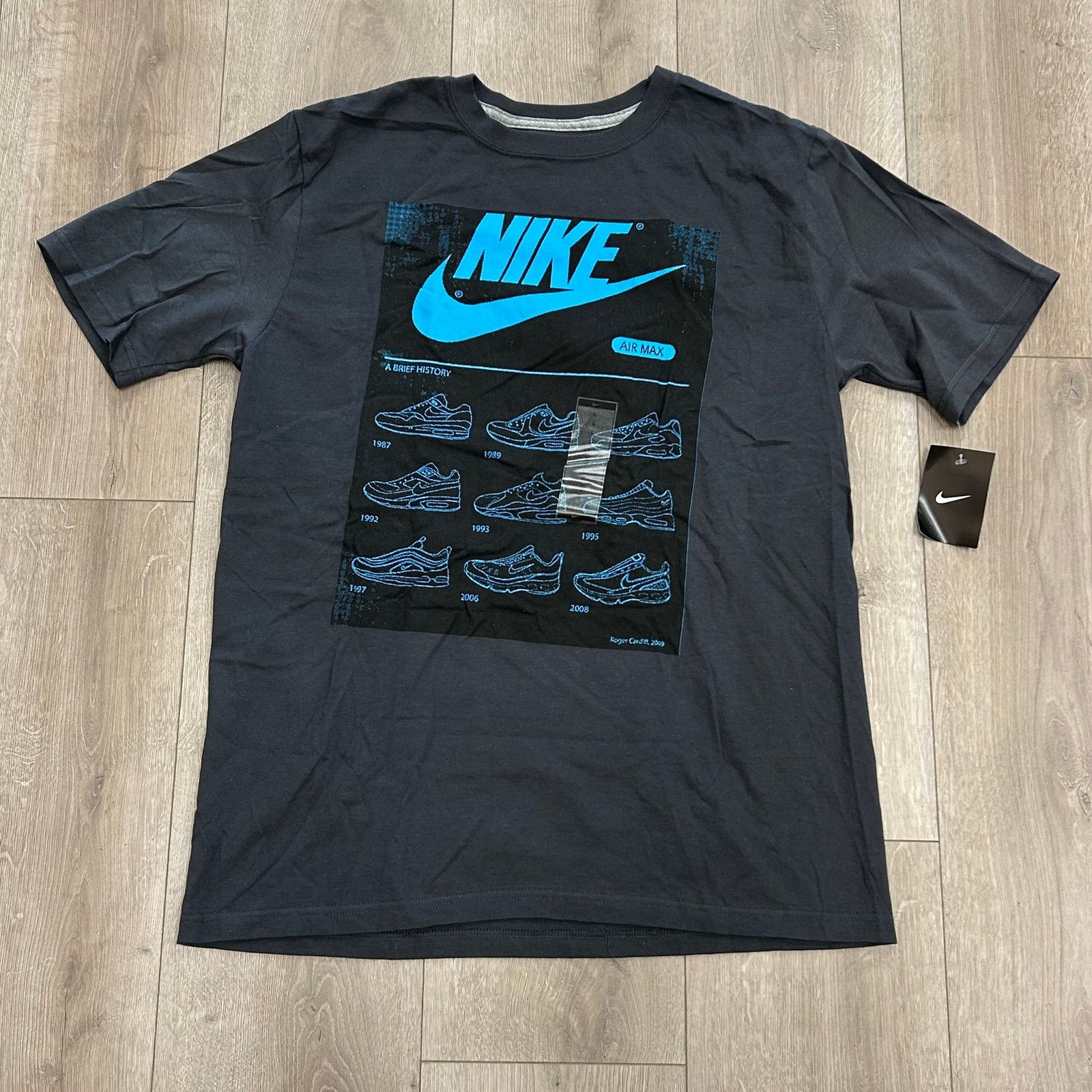 Nike New Nike A Brief History of Air Max Gray Tee T Shirt Large Size US L / EU 52-54 / 3 - 1 Thumbnail