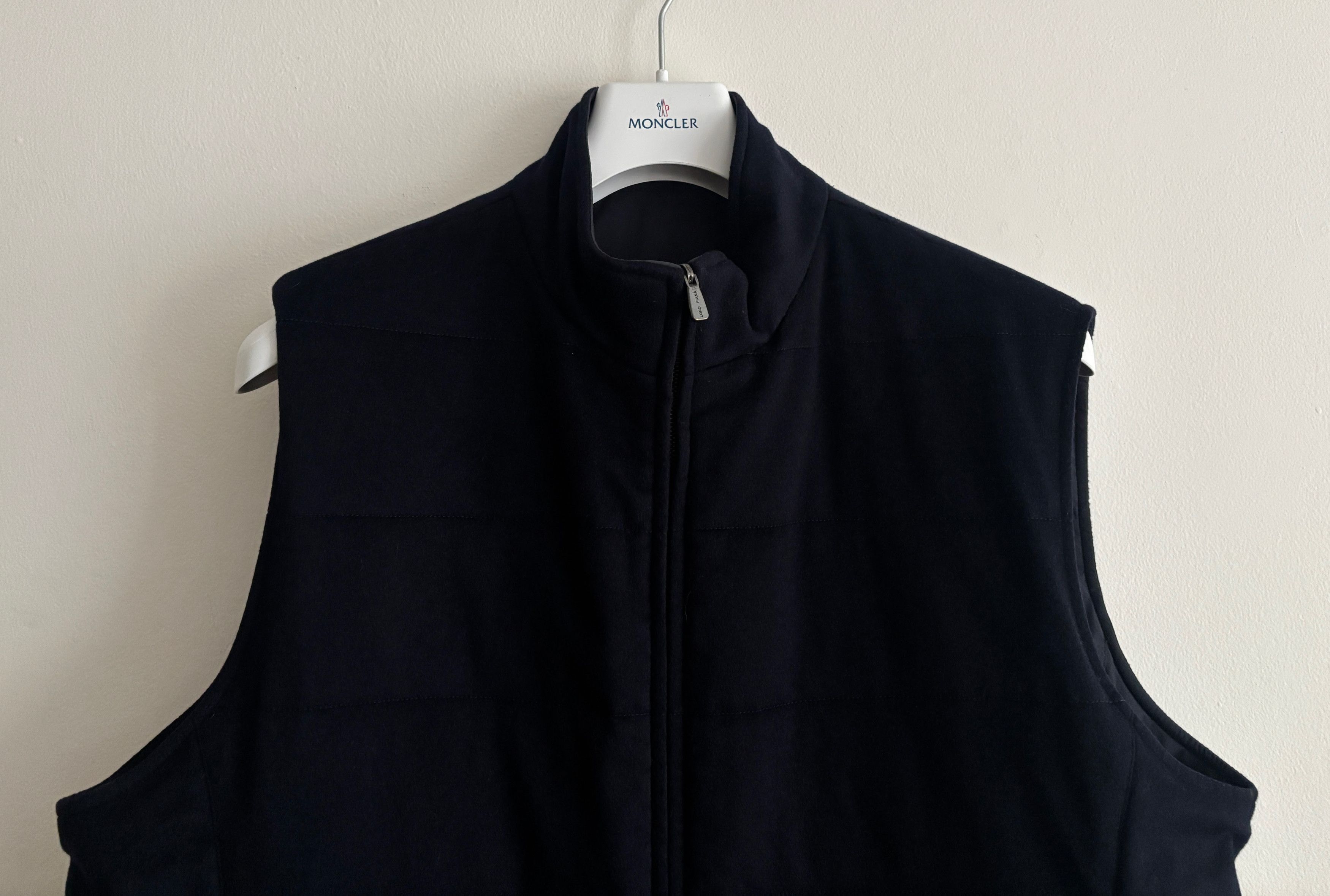 Loro Piana $4500 Storm System Reversible Navy Cashmere Nylon Vest - XXL Size US XXL / EU 58 / 5 - 2 Thumbnail