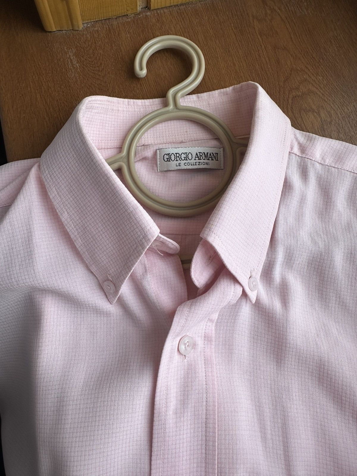 Giorgio Armani Luxury Giorgio Armani Le Collezioni Shirt Men's Size XLPink Size US XL / EU 56 / 4 - 6 Thumbnail