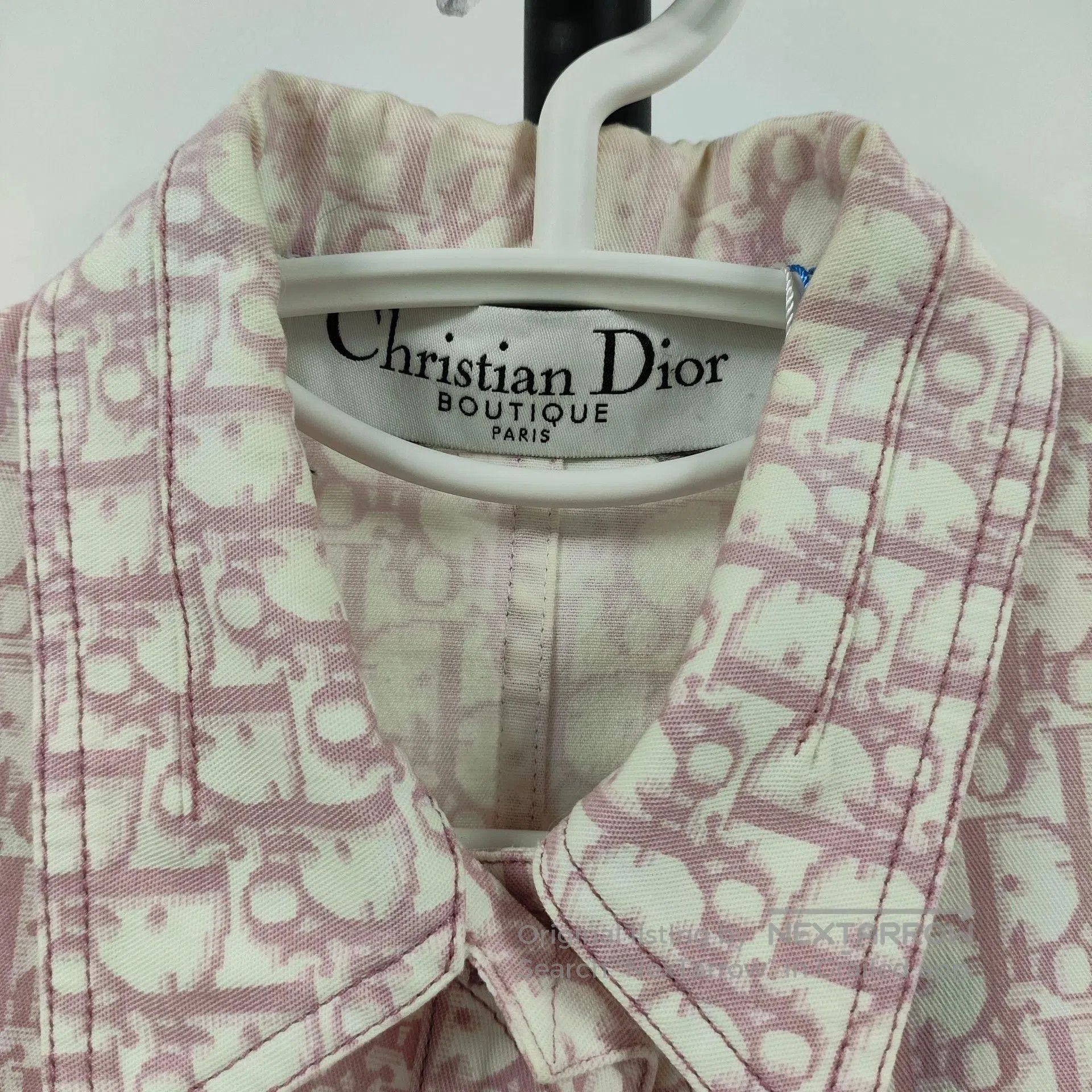 Dior Dior Cherry Blossom Pink Full Print Denim Jacket| Size S / US 4 / IT 40 - 3 Thumbnail