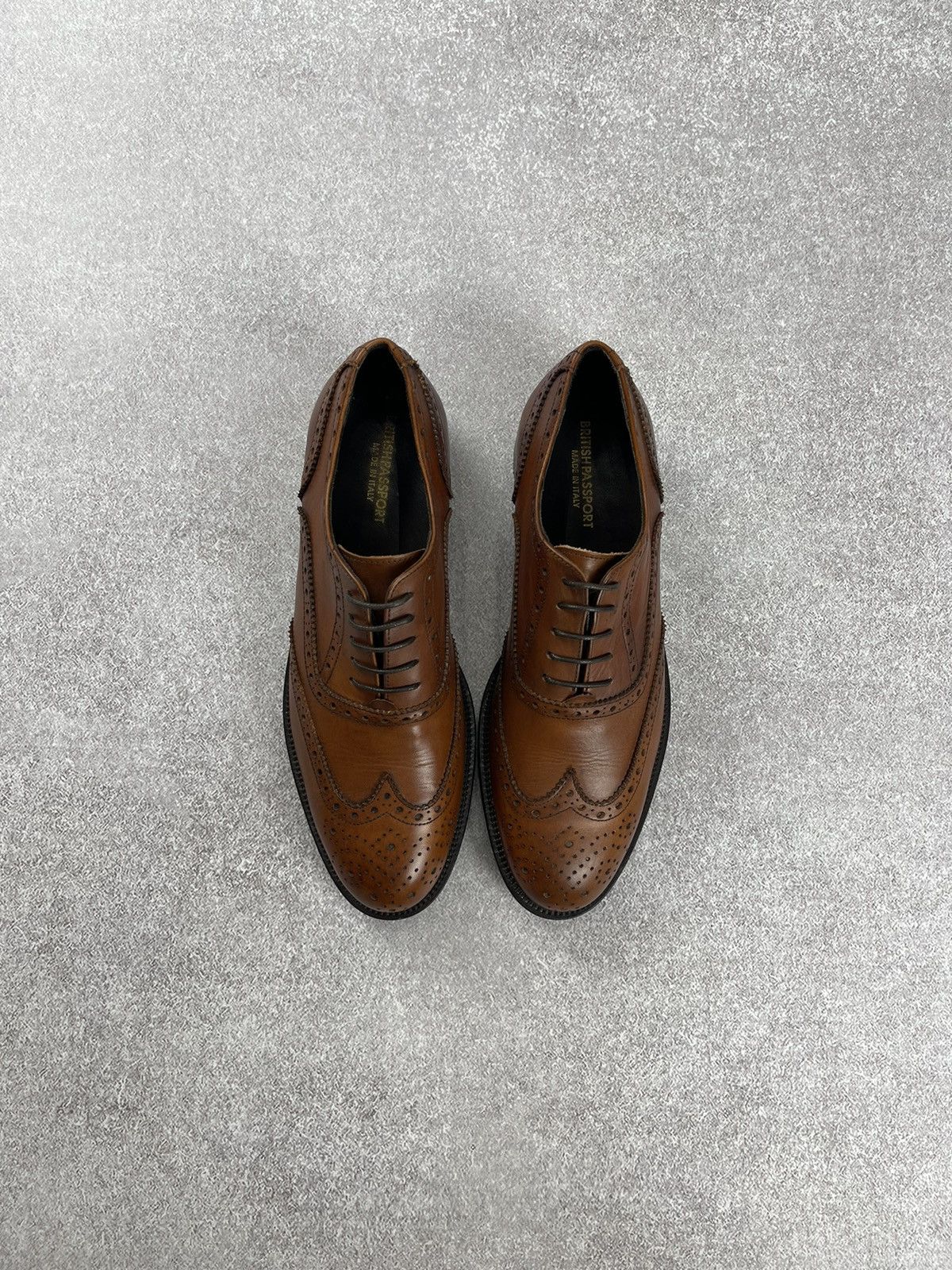 Designer × Vintage Vintage British Passport Leather Brogue Derby Men’s Shoes Size US 9 / EU 42 - 9 Thumbnail