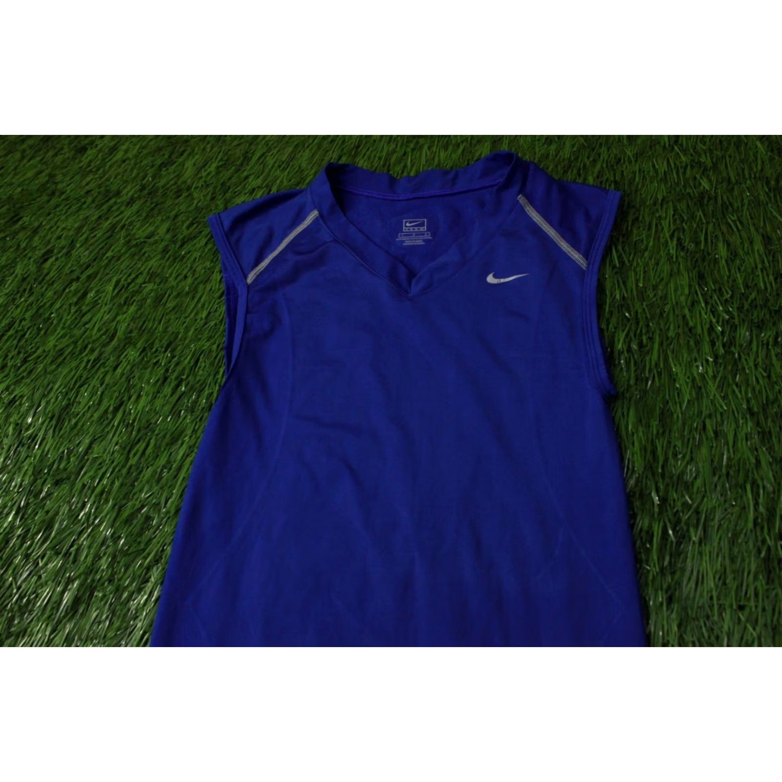 Nike NIKE PRO 2006 WOMEN TRAINING VEST SLEEveless SHIRT JERSEY SIZE L BLUE TRAINING WOMEN Vest Nike Pro 2006 VEST Size L / US 10 / IT 46 - 2 Thumbnail