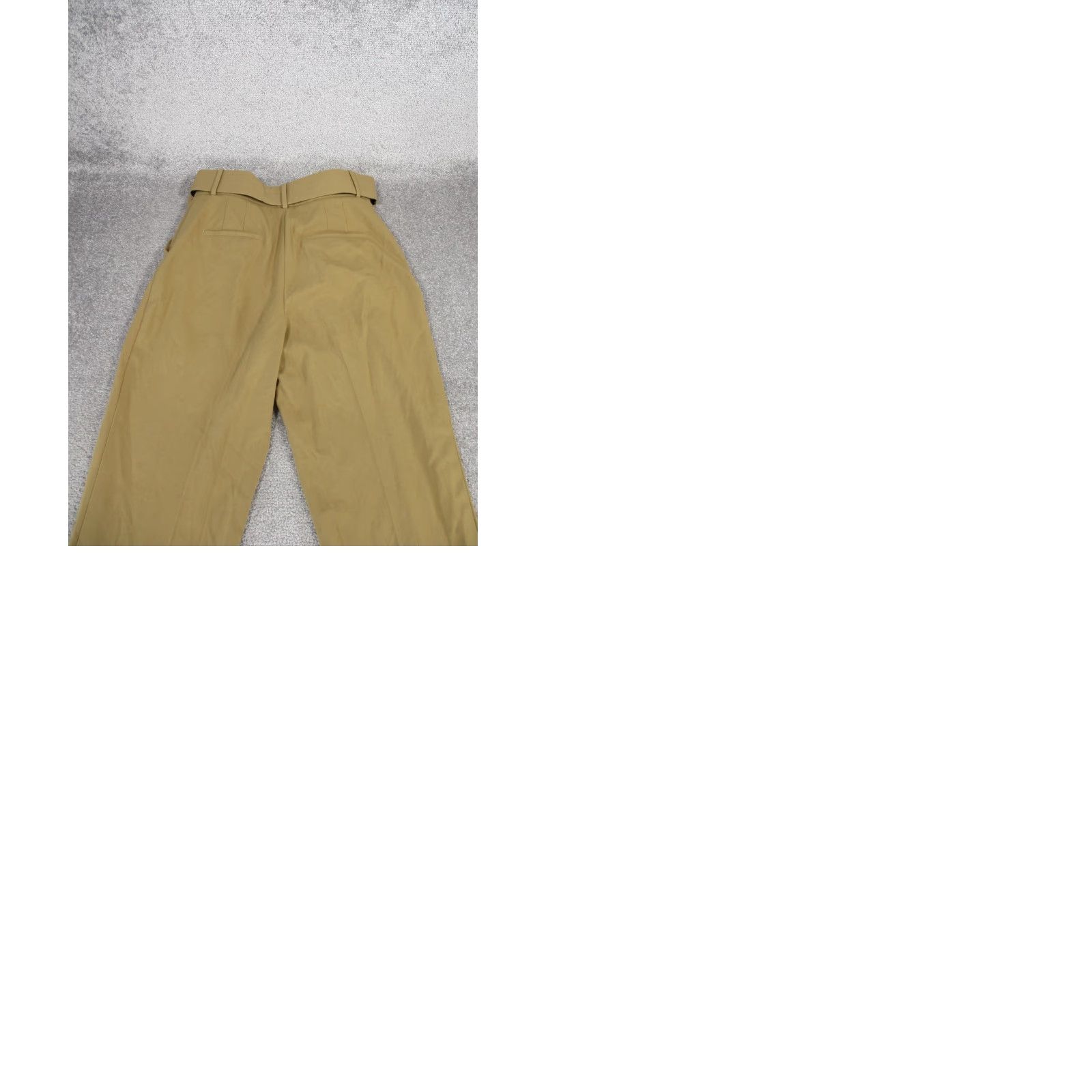 Zara Zara Dress Pants Womens Large Khaki Belted Taper Leg Size 36" / US 14 / IT 50 - 9 Thumbnail
