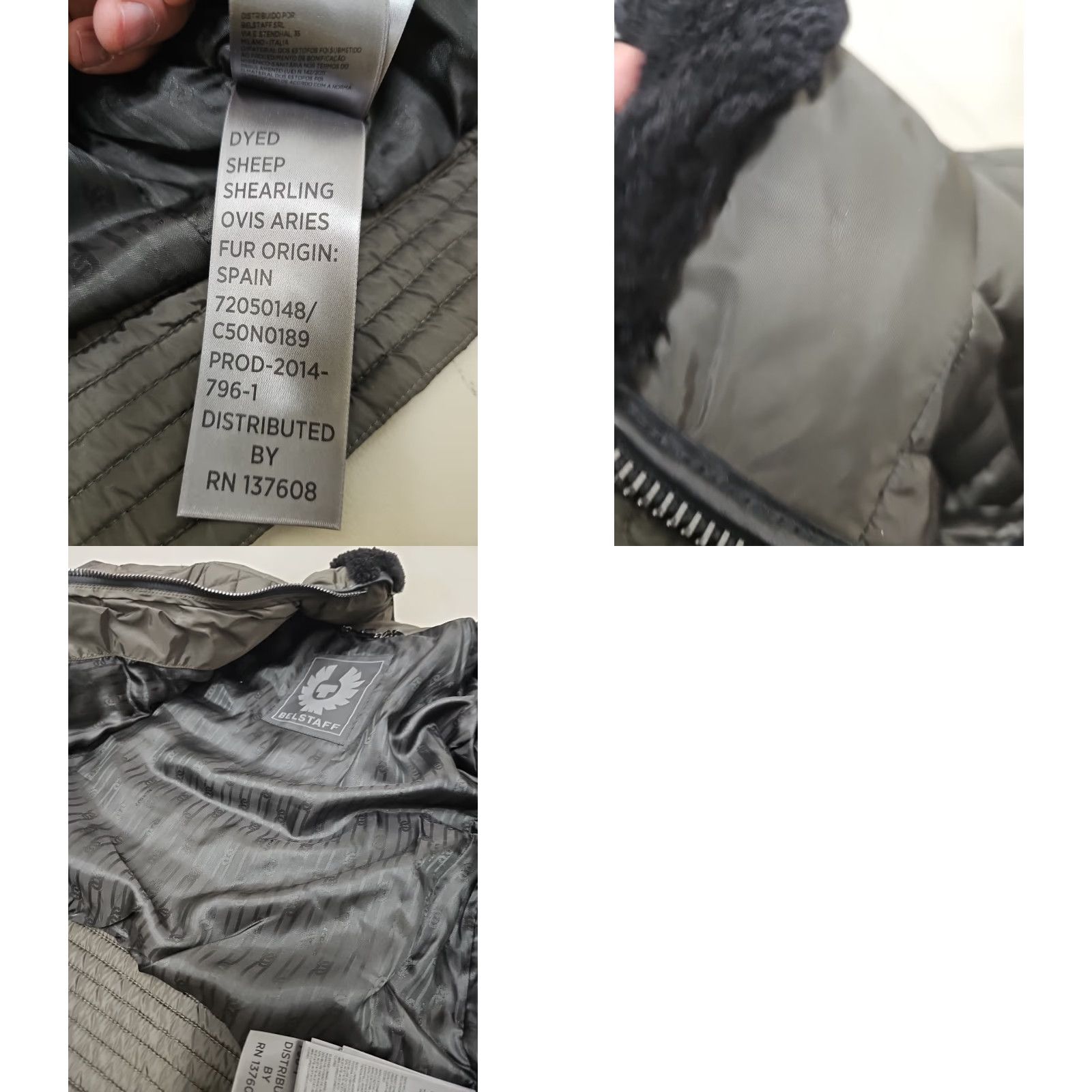 Belstaff VINTAGE Belstaff Jacket Quilted Bomber Sherpa Lined Women's Down 40 Beige Regular Long Sleeve Pocket? Size S / US 4 / IT 40 - 8 Thumbnail