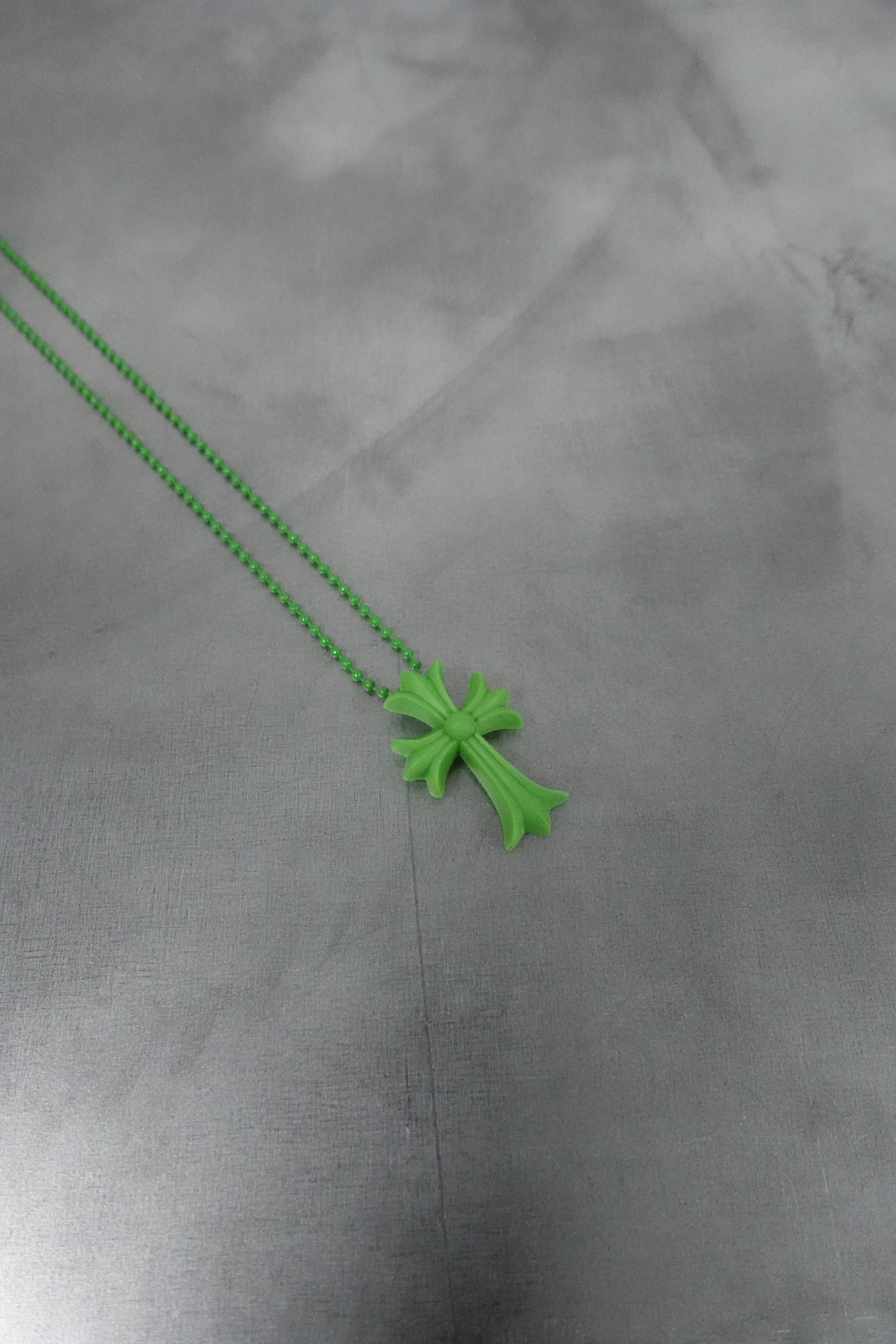 Chrome Hearts CHROME HEARTS SILICHROME NECKLACE GREEN Size ONE SIZE - 2 Thumbnail