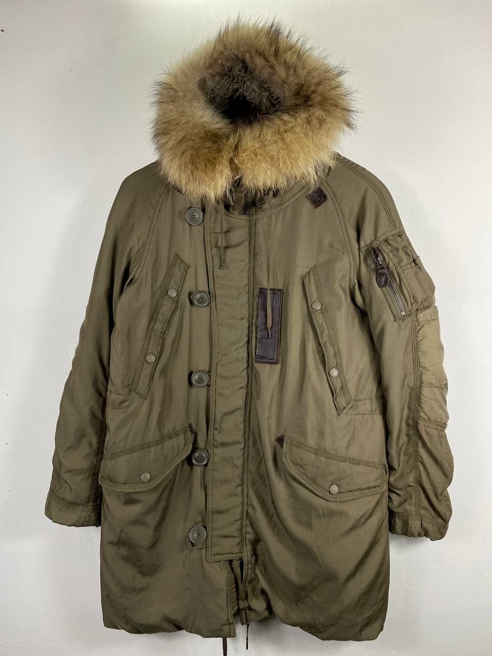 archive g.o.a fur military mods coat メンズ