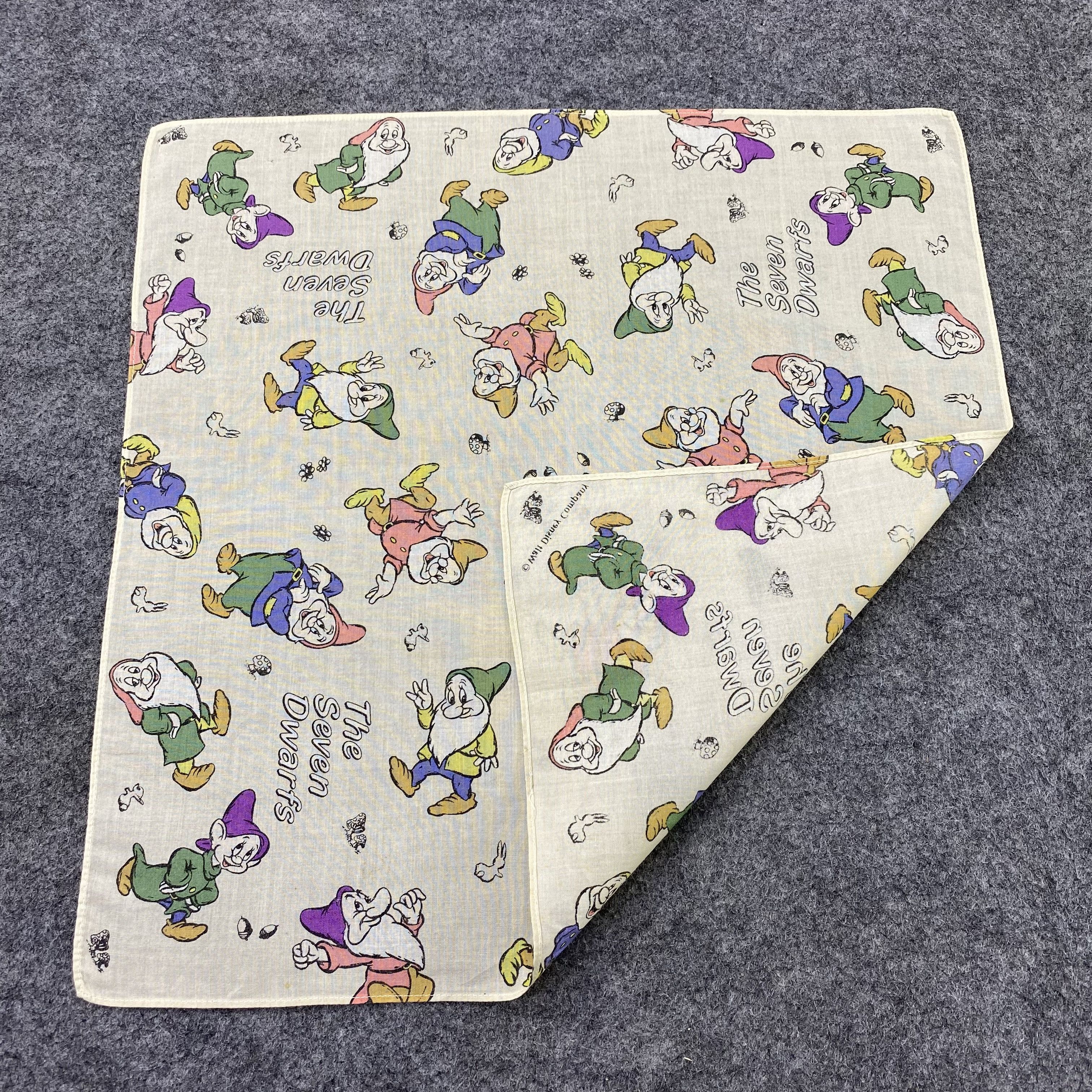 Anime × Disney The seven dwarfs Handkerchief / Bandana / Neckerchief-B1456 Size ONE SIZE - 6 Thumbnail