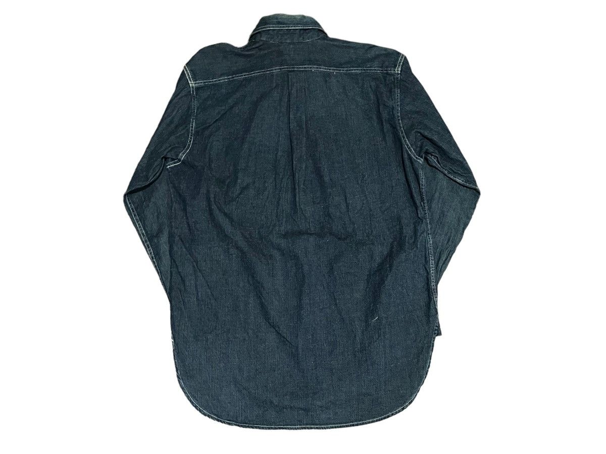 Japanese Brand Sugarcane Denim Shirt Military Army Style Japon Fabrique Size US L / EU 52-54 / 3 - 6 Thumbnail