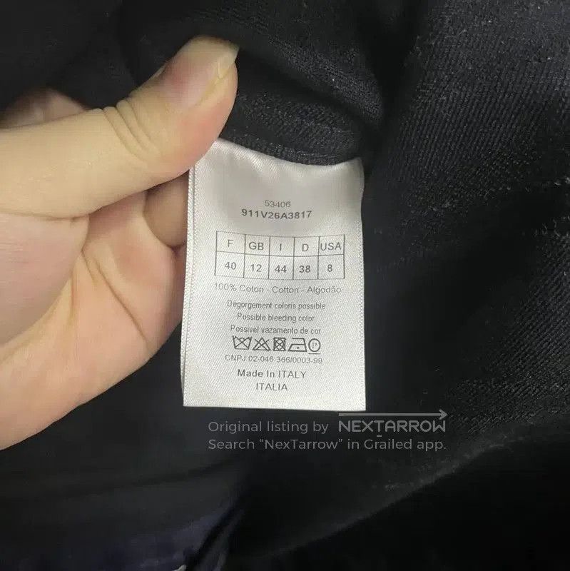 Dior Dior Women's Navy Striped Cotton Jacket . Size L / US 10 / IT 46 - 4 Thumbnail