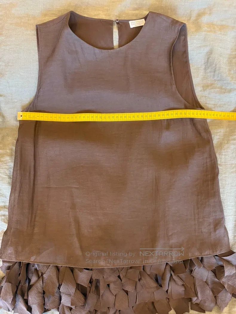 Brunello Cucinelli Brunello Cucinelli Sleeveless Design Women's Top Size M / US 6-8 / IT 42-44 - 4 Thumbnail
