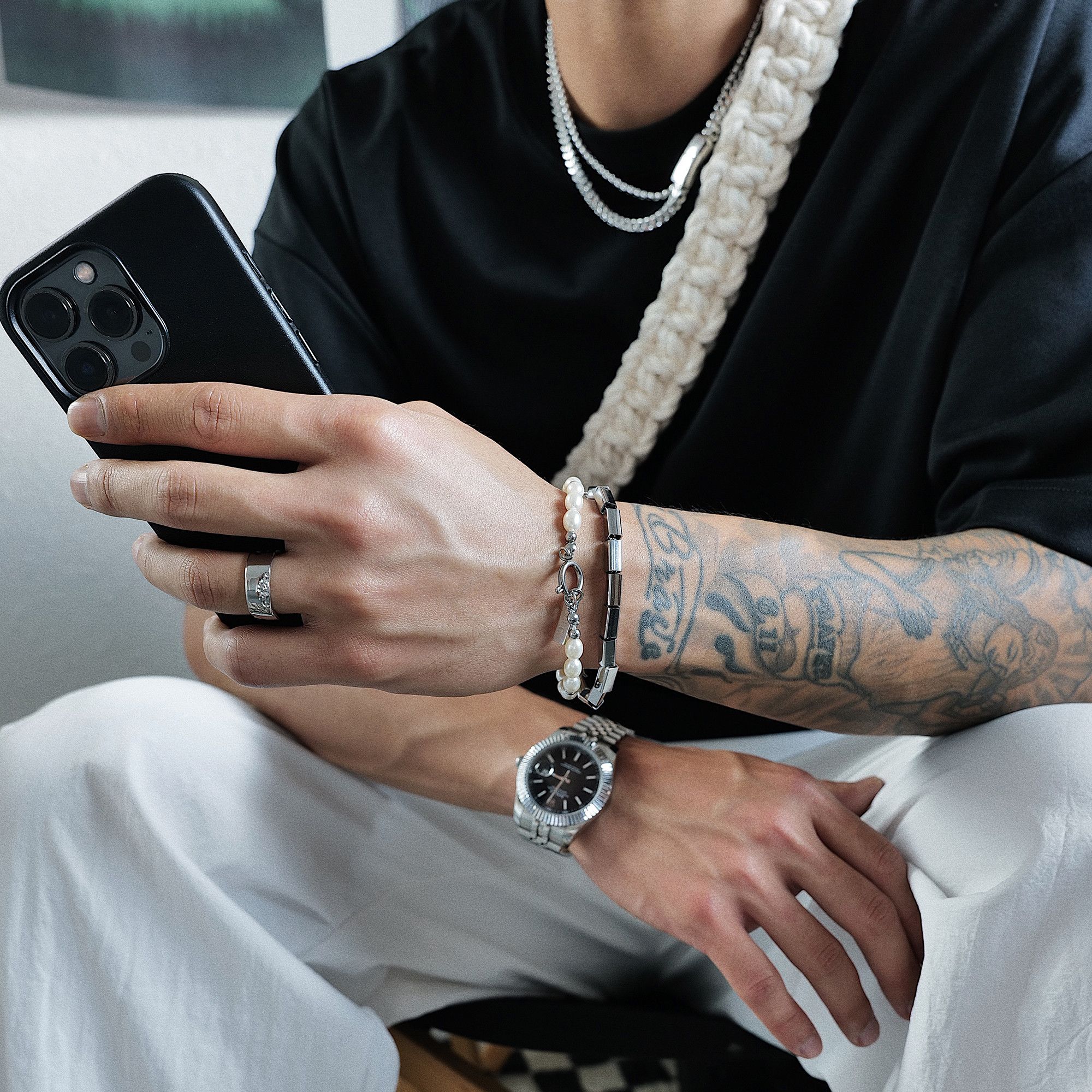 Jewelry Retro Bracelet Y2K Punk Chain Gotch Bracelets Chains Size ONE SIZE - 2 Thumbnail