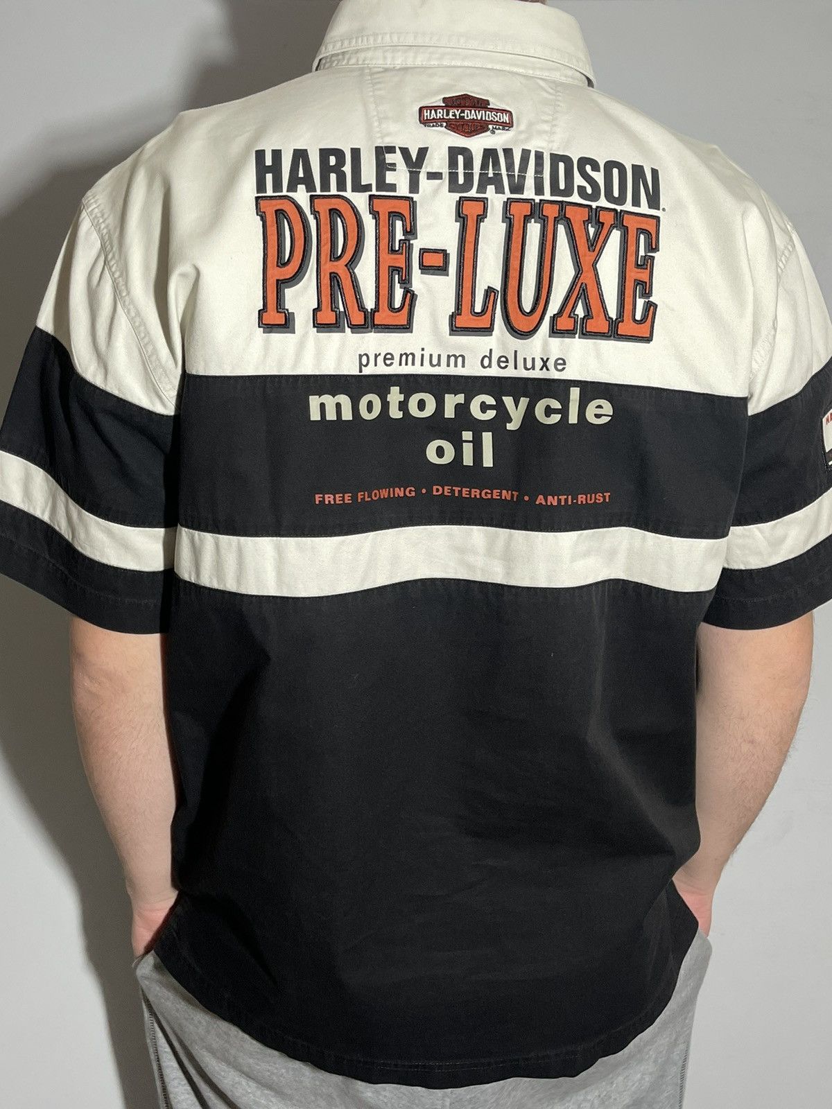 Harley Davidson 90s Vintage Harley Davidson Y2k Buttons Up Shirt Moto Style Size US L / EU 52-54 / 3 - 5 Thumbnail