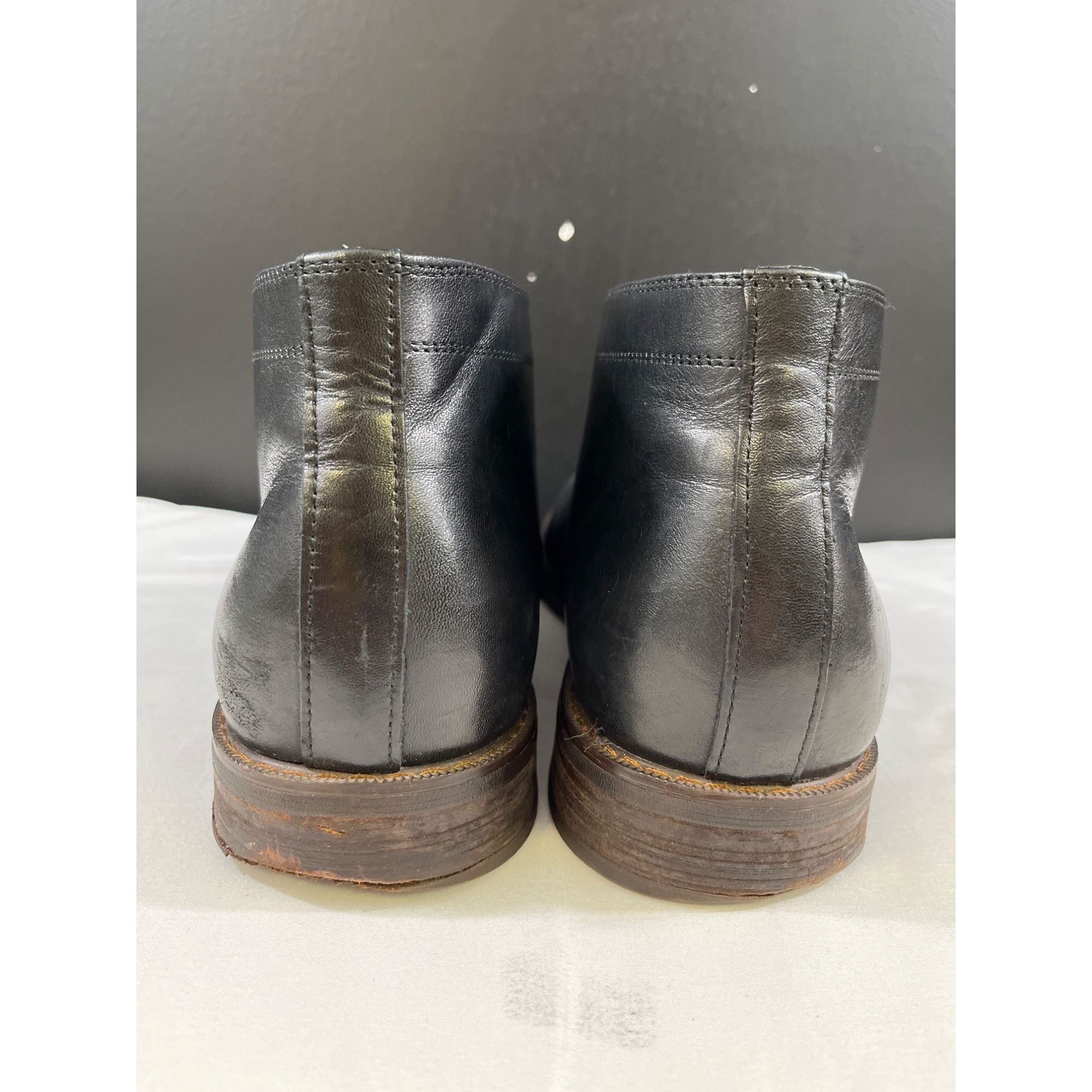 Other Moretti Black Label Glen Men's Black Leather Oxfords Size 12 Size US 12 / EU 45 - 4 Thumbnail