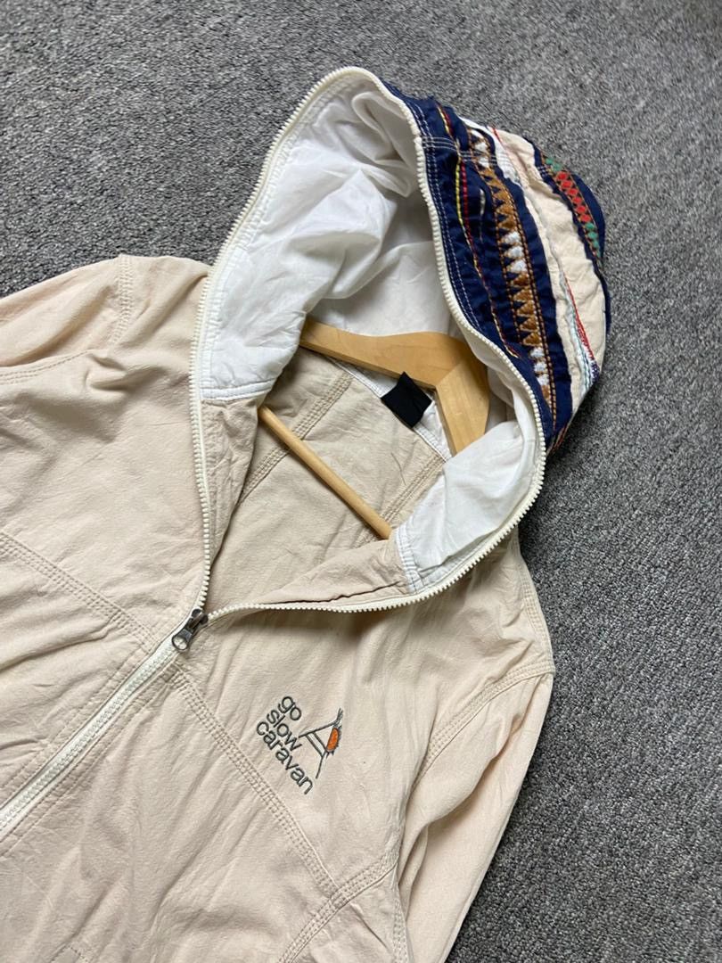 go slow caravan Go Slow Caravan Distinctive Pattern Hooded Jacket (193) Size US XS / EU 42 / 0 - 7 Thumbnail