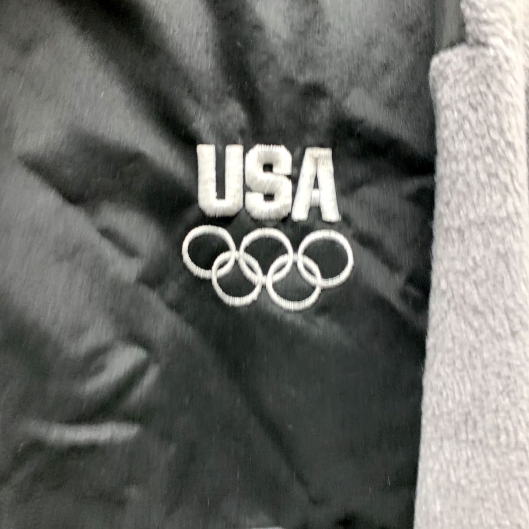 Vintage VINTAGE Olympics Sweater Womens Medium Gray Zip Up Fleece Sweatshirt 80s 90s Size M / US 6-8 / IT 42-44 - 4 Thumbnail