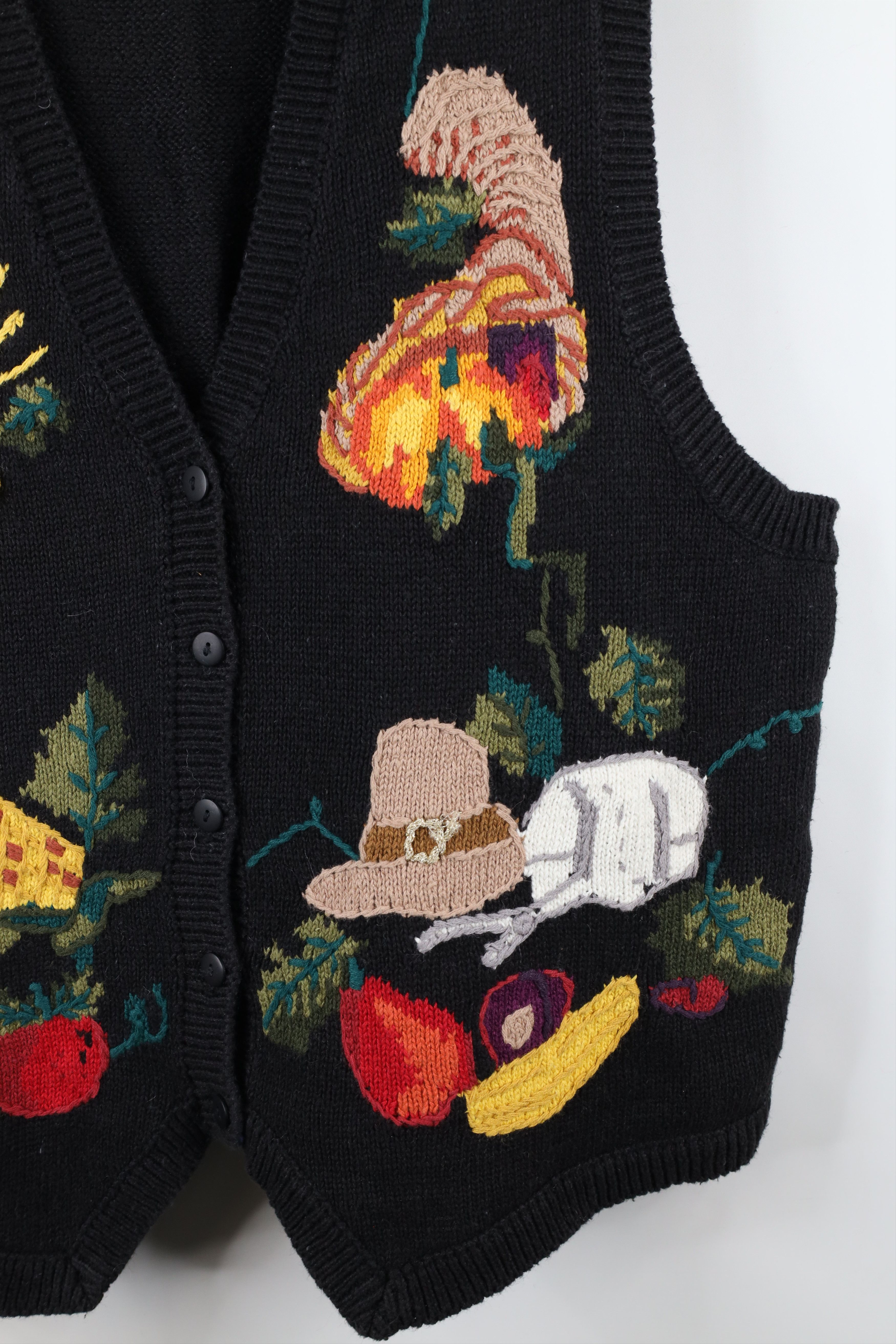 Vintage Vintage 90s Streetwear Fruit Vegetable Cardigan Vest Size XXL / US 16-18 / IT 52-54 - 4 Thumbnail