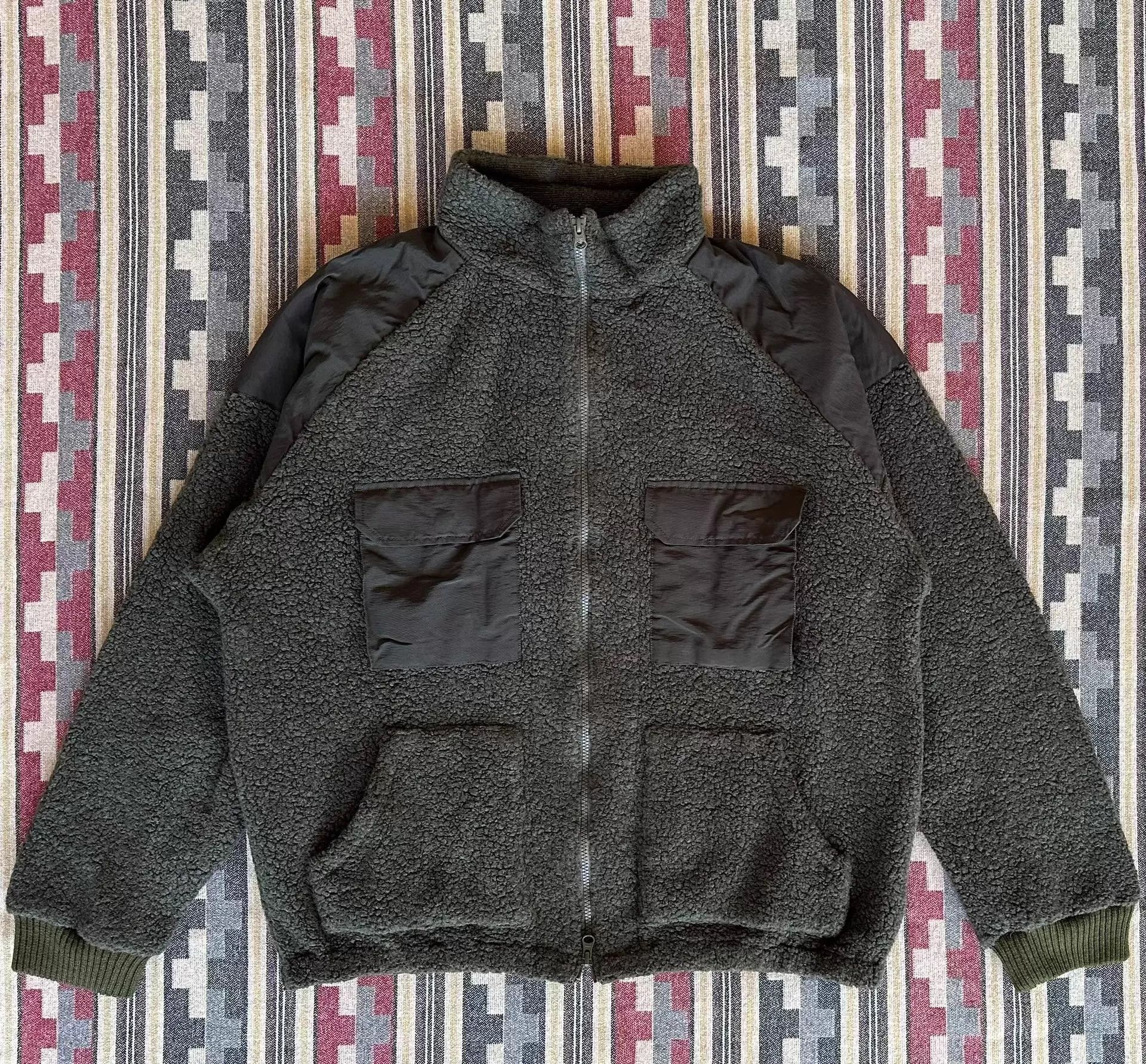 Nanamica Multi Color Fuzzy Zip-Up Jacket XL Size US XL / EU 56 / 4 - 1 Thumbnail