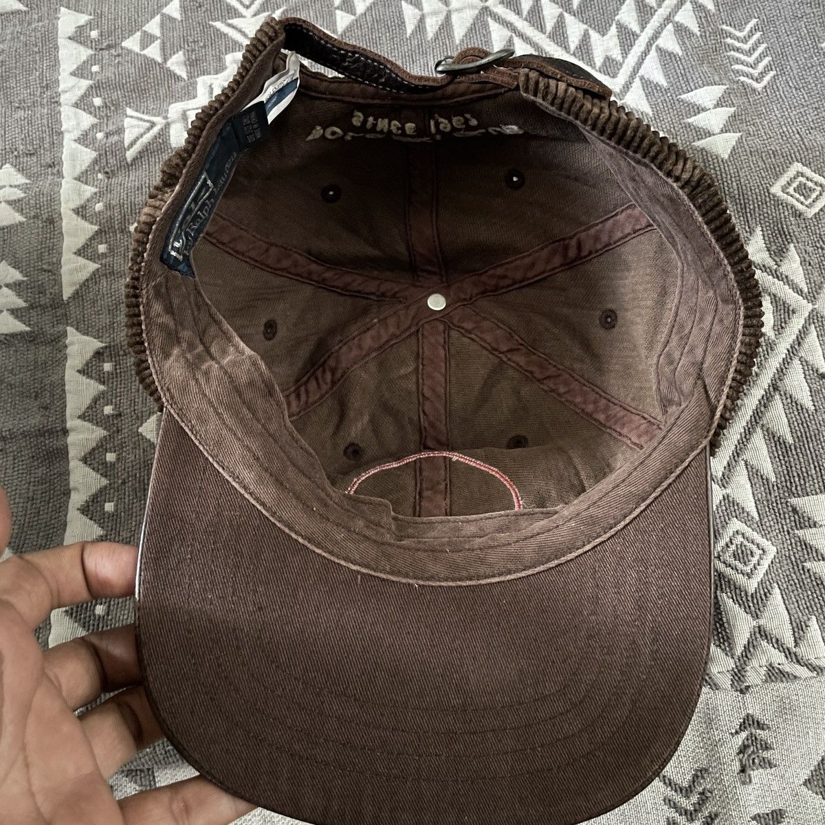 Polo Ralph Lauren Vintage polo Ski leather corduroy hats Size ONE SIZE - 8 Thumbnail