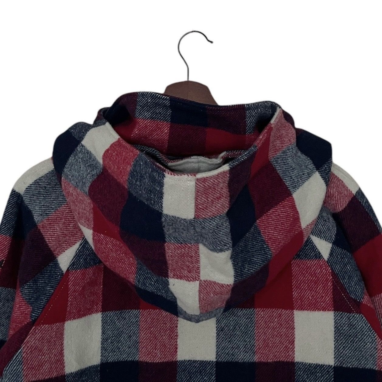 Japanese Brand × Vintage Vintage Japanese Brand X-girl Wool Checkered Hoodie 2000s Size US M / EU 48-50 / 2 - 4 Thumbnail