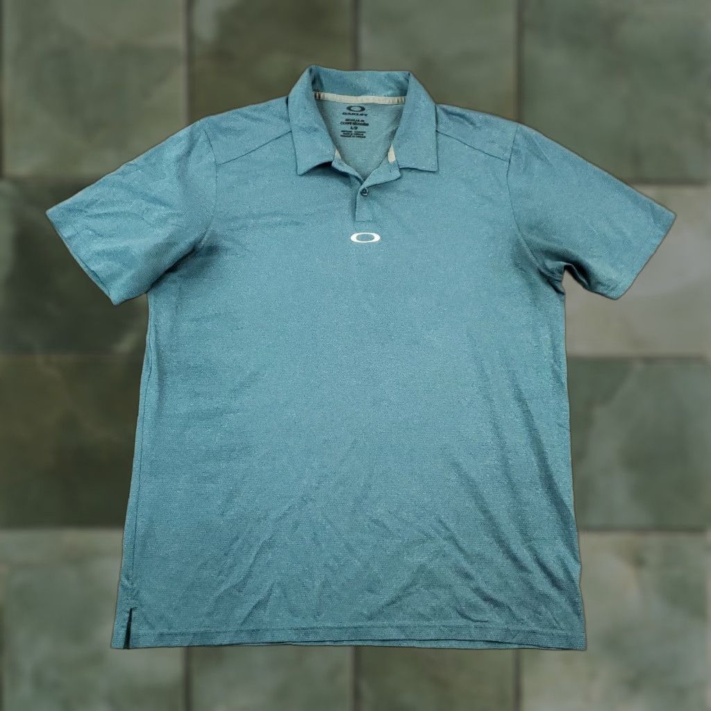 Oakley Oakley Mens Large Blue Polo Shirt Regular Fit Short Sleeve Golf Tennis Size US L / EU 52-54 / 3 - 1 Thumbnail